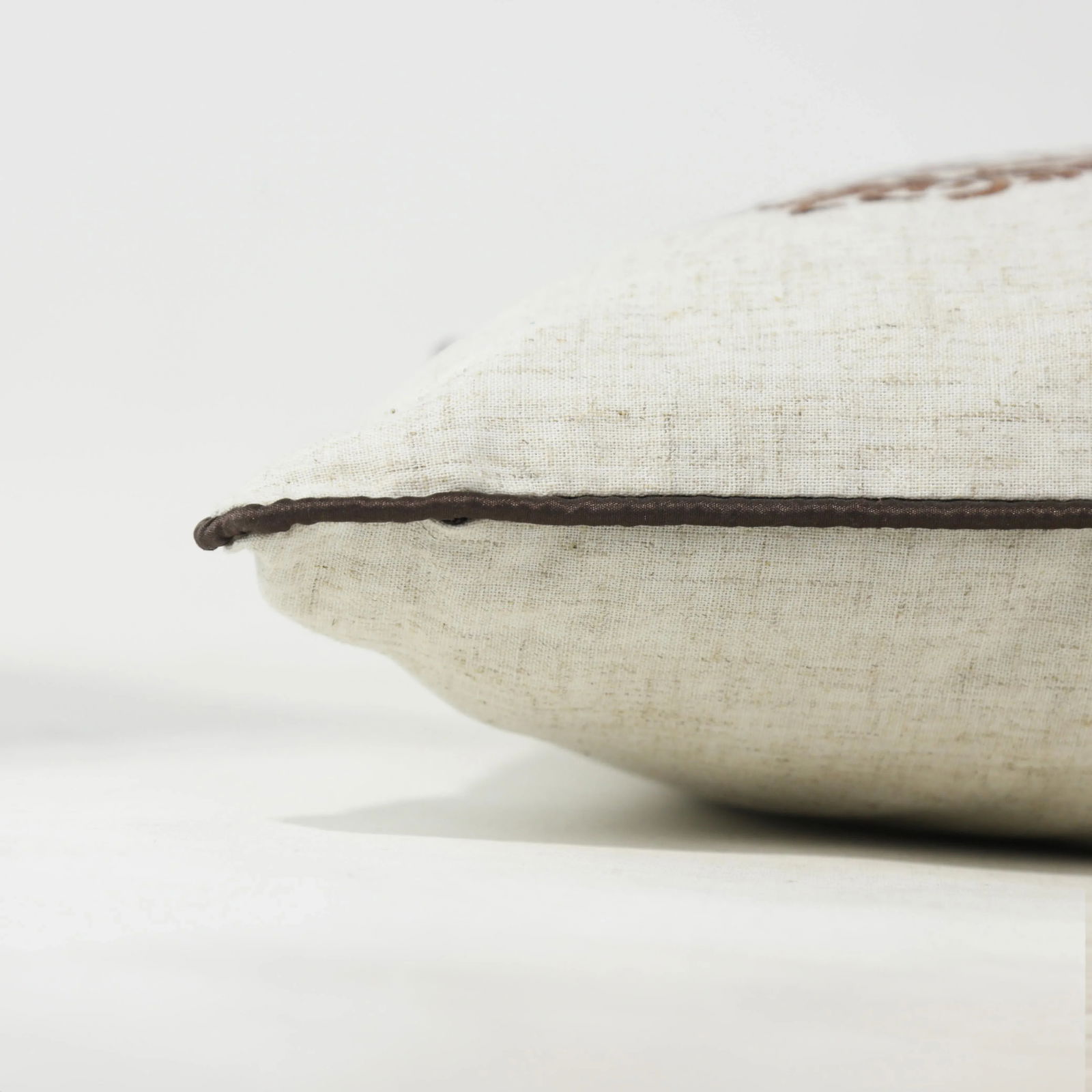 Elegant Embroidered Butterfly and Floral Pillow - 4