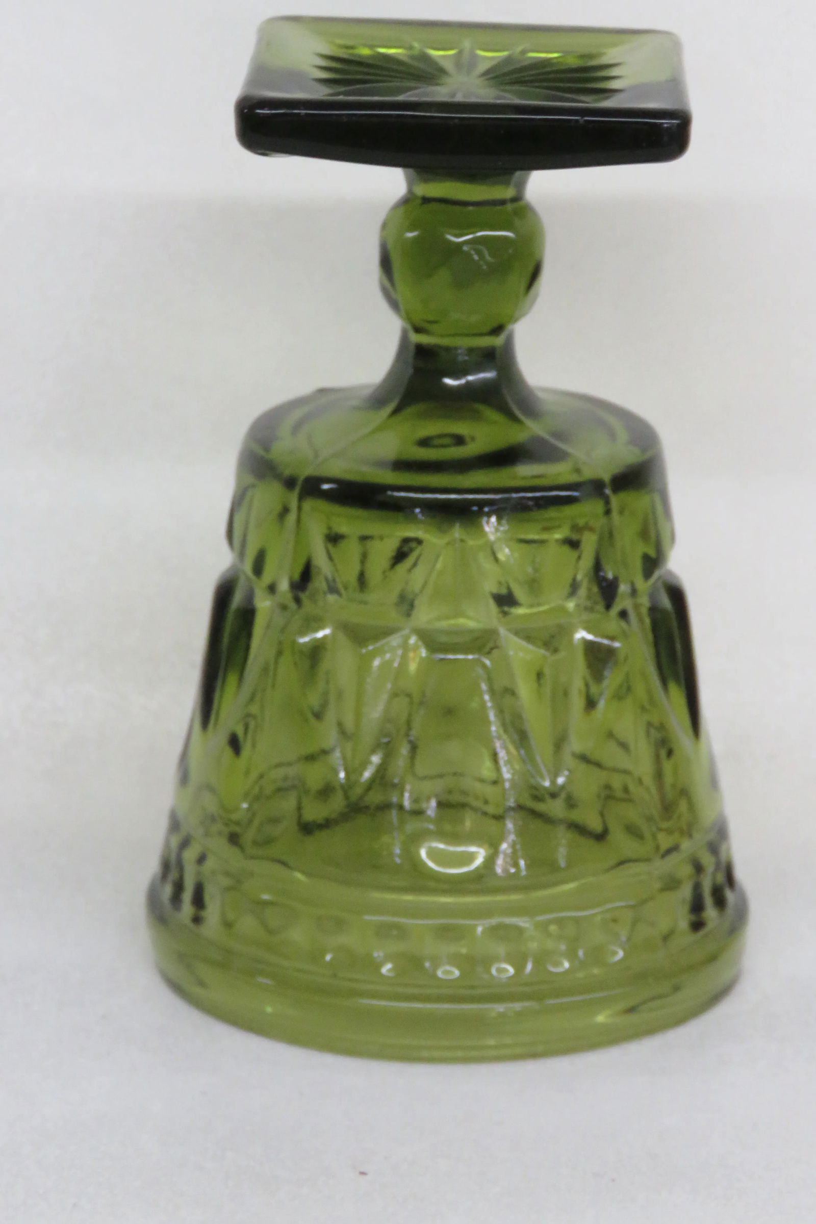 Indiana Glass Colony Park Lane Avocado Green Wine Water Goblet Cup - 5