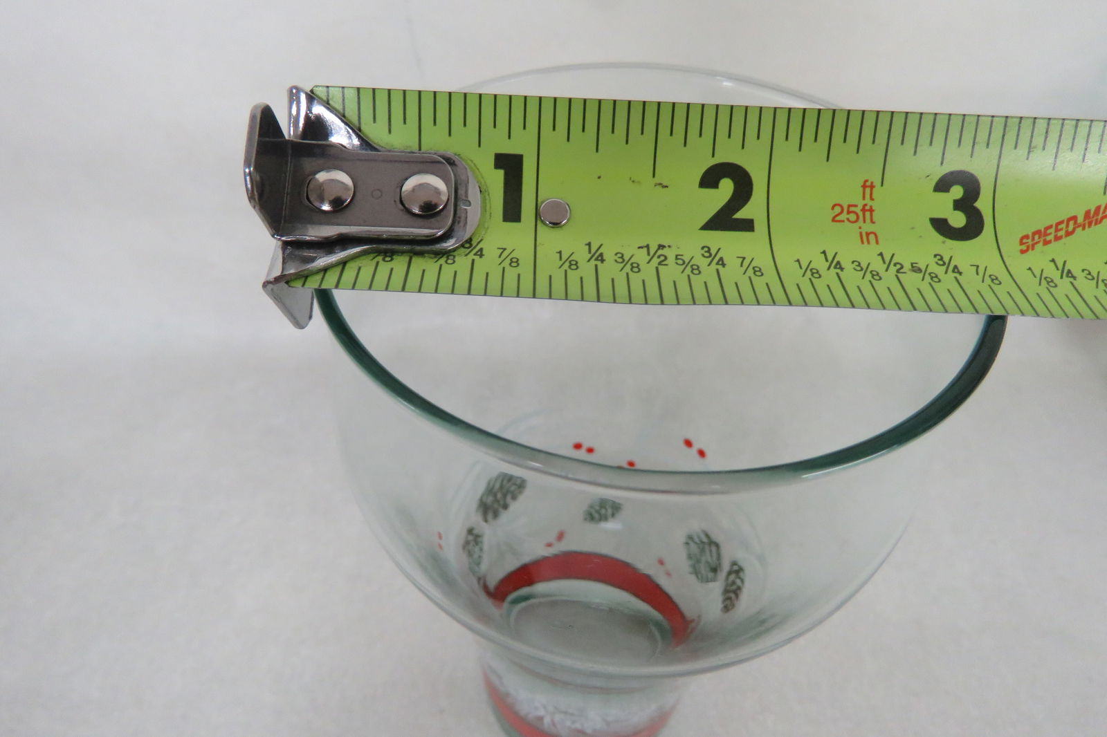 Libbey Coca Cola Christmas Holiday Pine Cone Tumbler Water Juice Cups Set of Four - 8