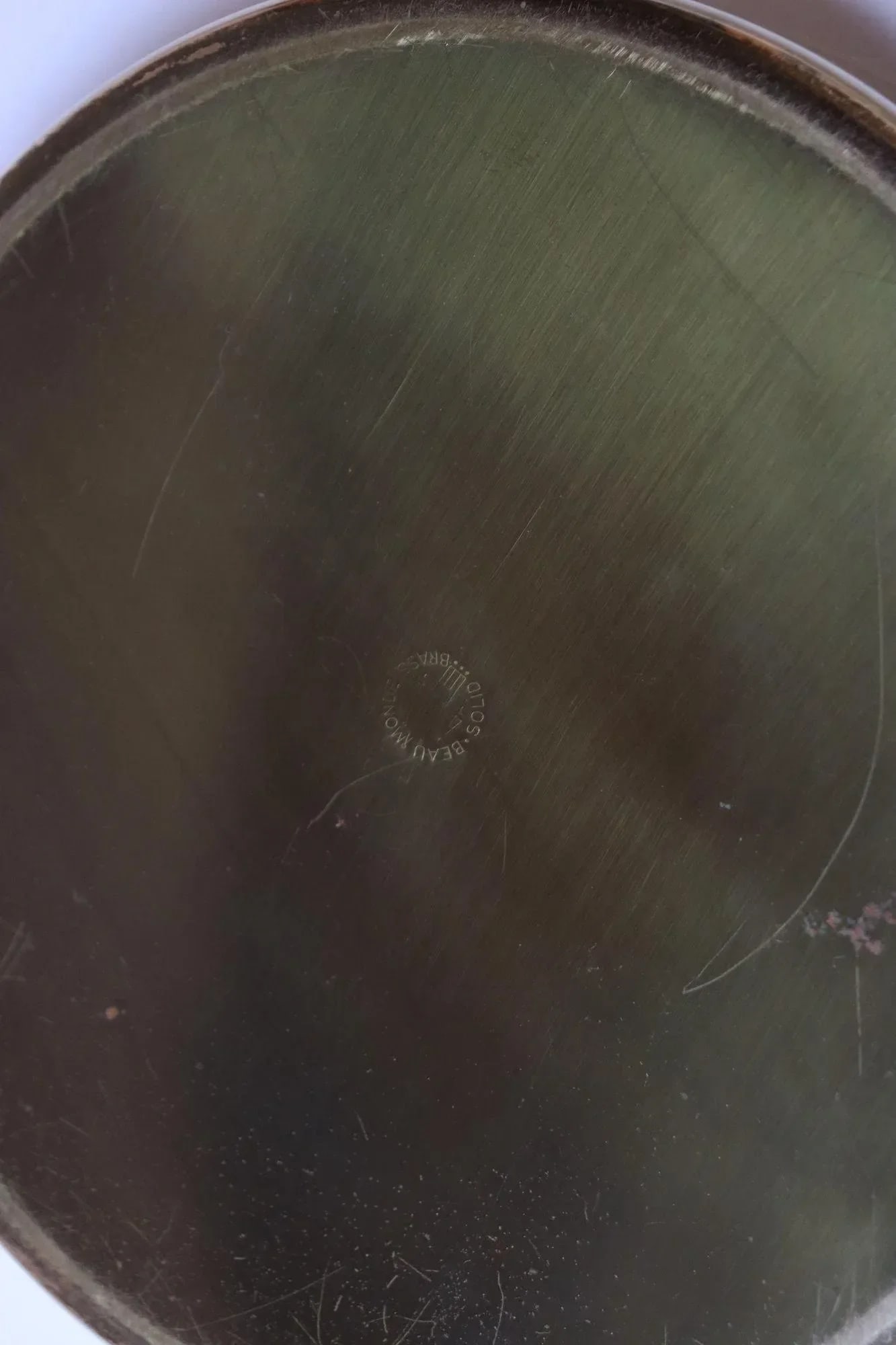 Vintage Brass Decorative Lidded Bowl / Round Keepsake Box by Beau Monde - 12