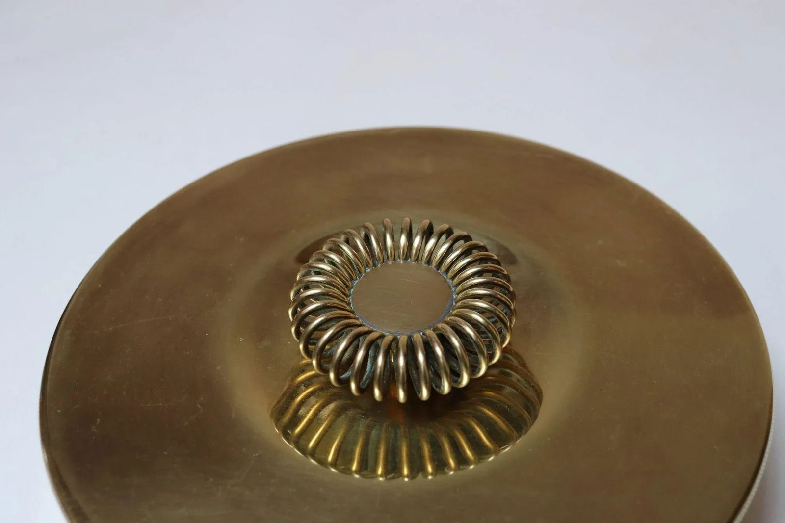 Vintage Brass Decorative Lidded Bowl / Round Keepsake Box by Beau Monde - 6