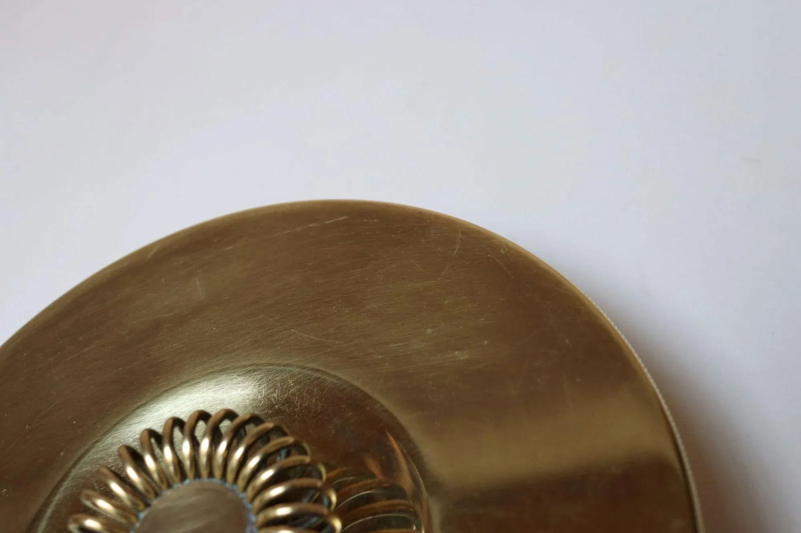 Vintage Brass Decorative Lidded Bowl / Round Keepsake Box by Beau Monde - 7