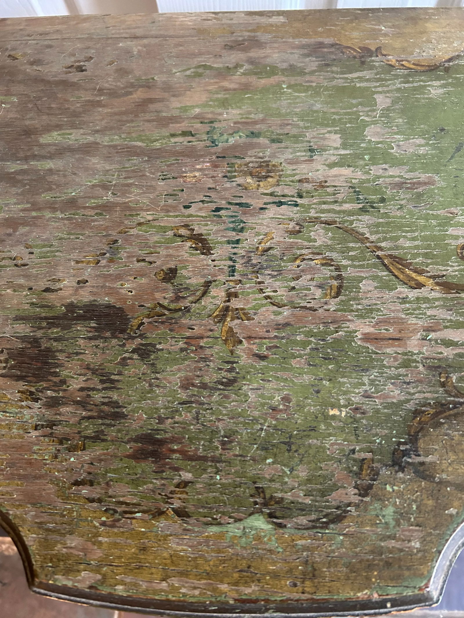 Vintage Hand Painted Two Tier Console Table - 12