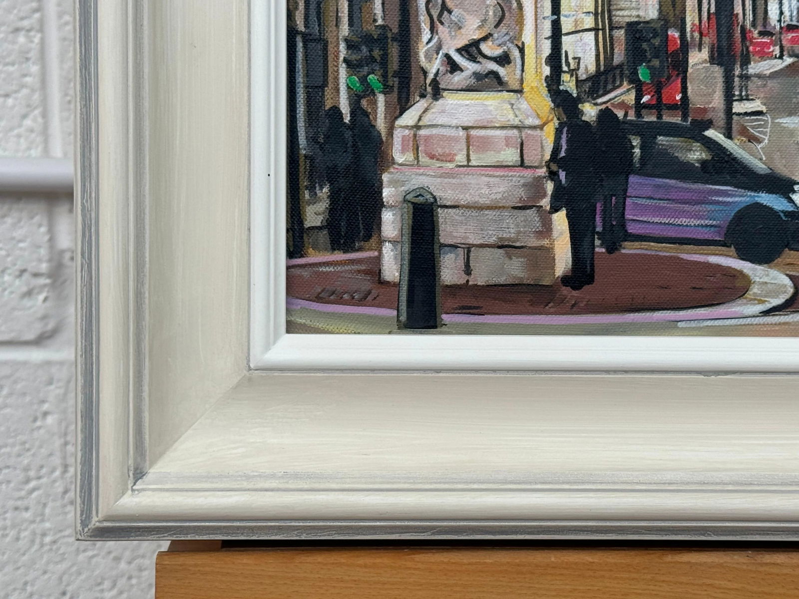 Urban Landscape Art of London City Westminster With Black Taxis, Big Ben & Trafalgar Square by Conte - 10