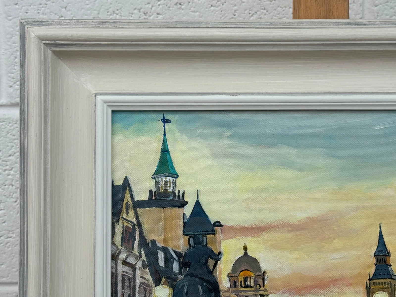 Urban Landscape Art of London City Westminster With Black Taxis, Big Ben & Trafalgar Square by Conte - 11