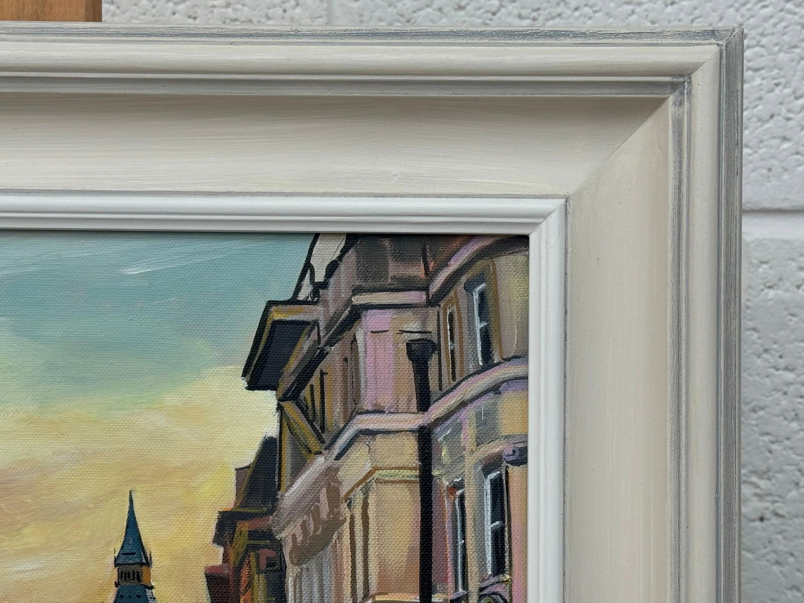 Urban Landscape Art of London City Westminster With Black Taxis, Big Ben & Trafalgar Square by Conte - 12