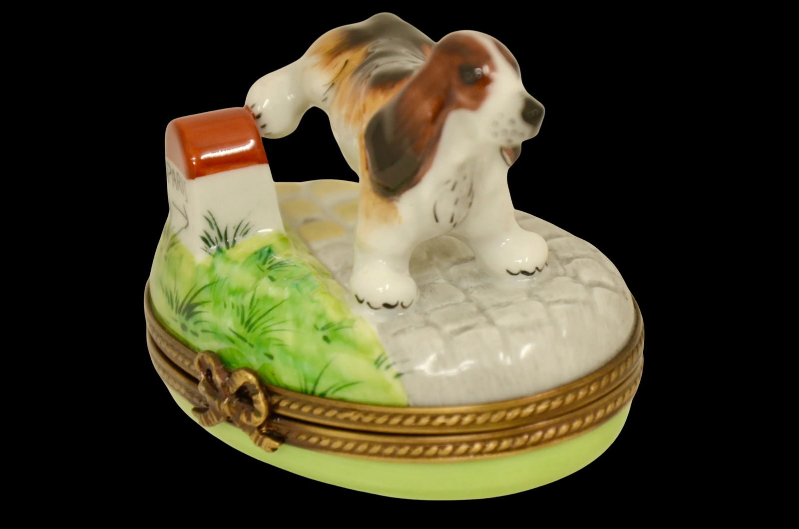 Limoges Dog Escapes to Paris Accent Box - 3