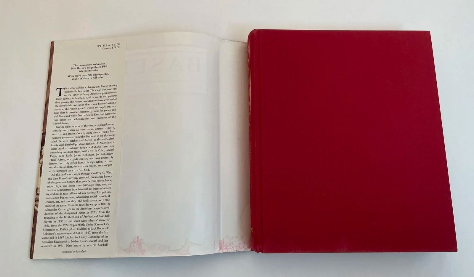 Baseball an Illustrated History Book by Geoffrey C. Ward Hardcover - 6