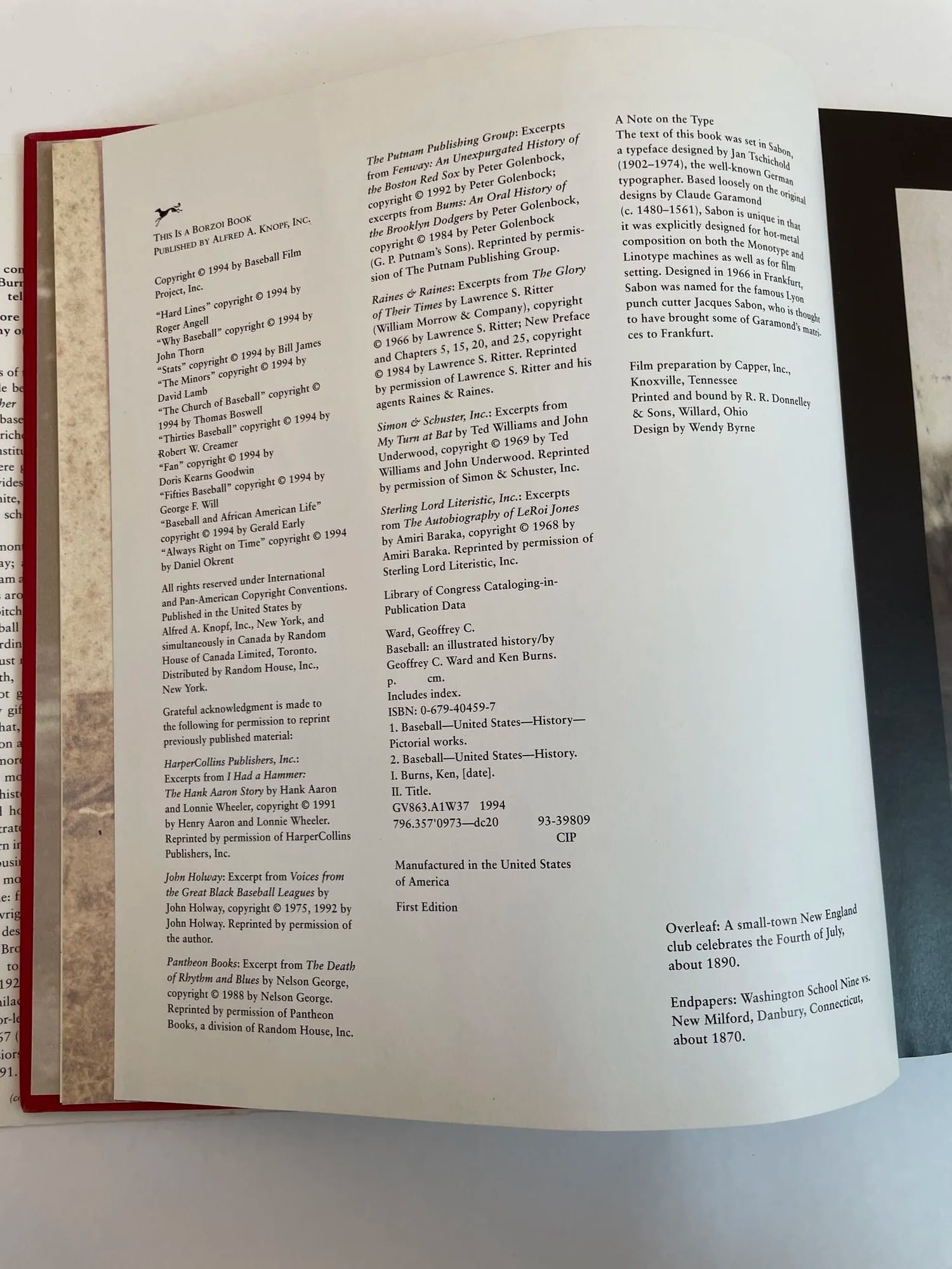 Baseball an Illustrated History Book by Geoffrey C. Ward Hardcover - 7