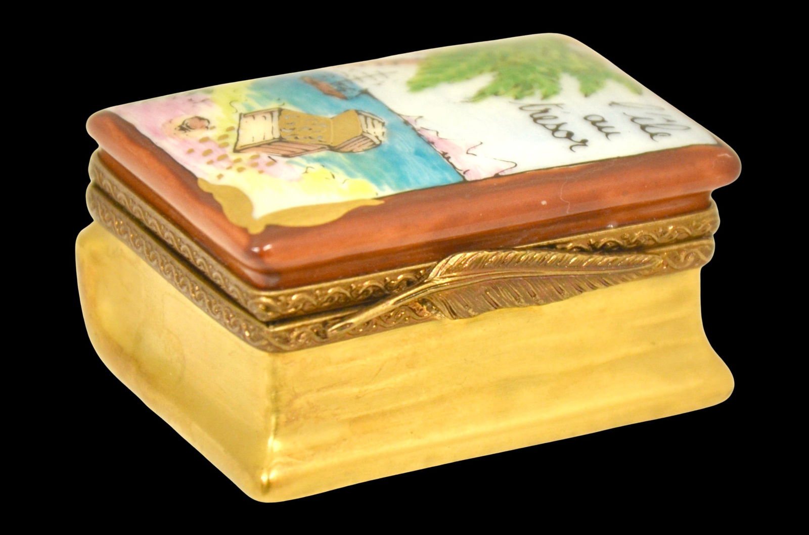 Limoges Treasure Island Book Accent Box - 2