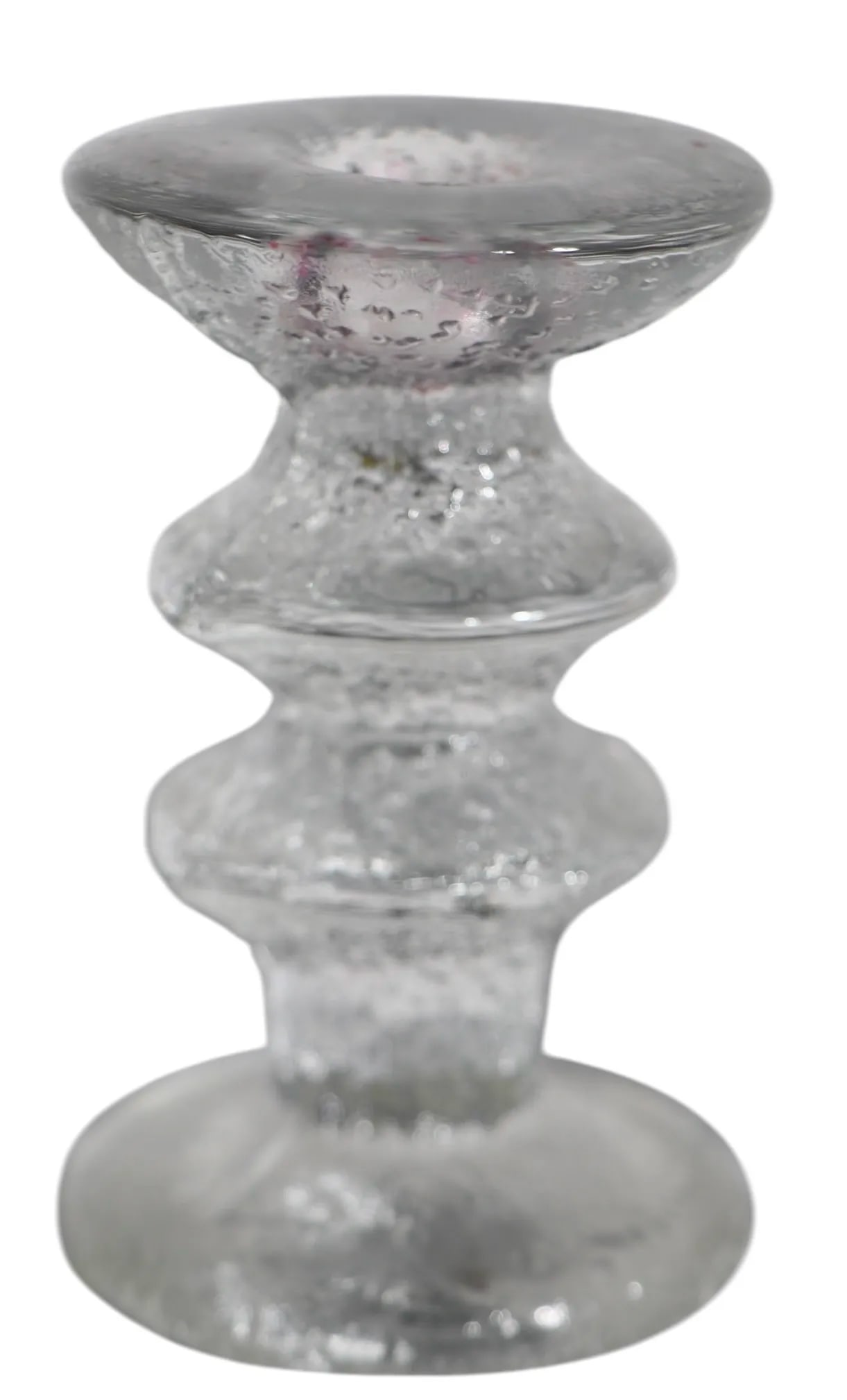 Pr. Iittala Festivo Glass Candlesticks by Timo Sarpaneva Signed Ts Circa 1960's - 2