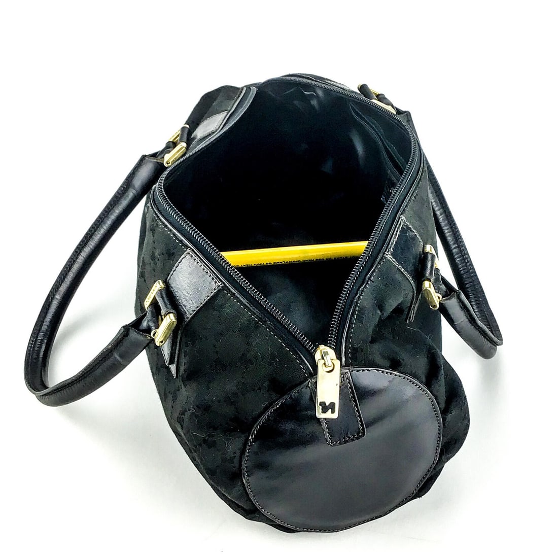 Nina Ricci Signature Canvas Top Handle Boston Bowling Bag - 10