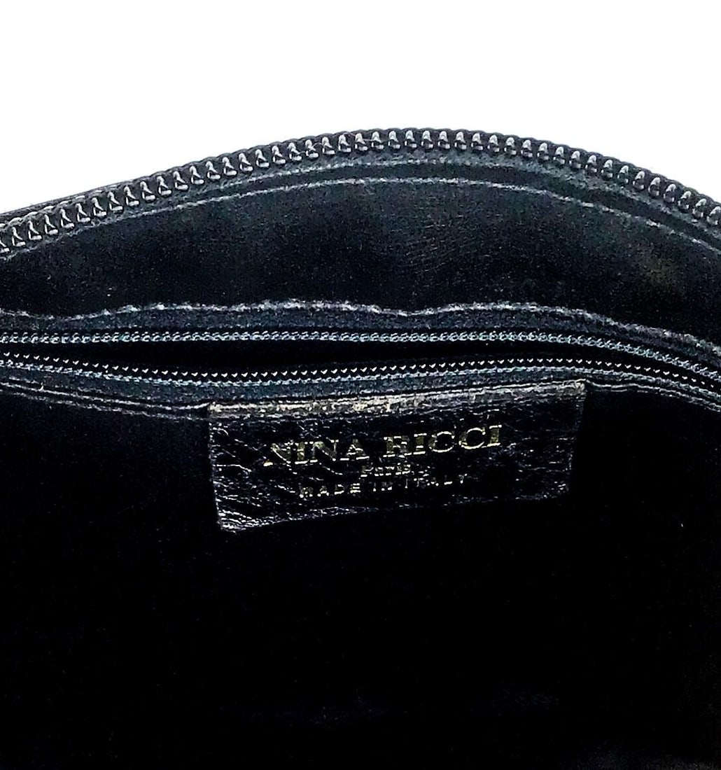 Nina Ricci Signature Canvas Top Handle Boston Bowling Bag - 5