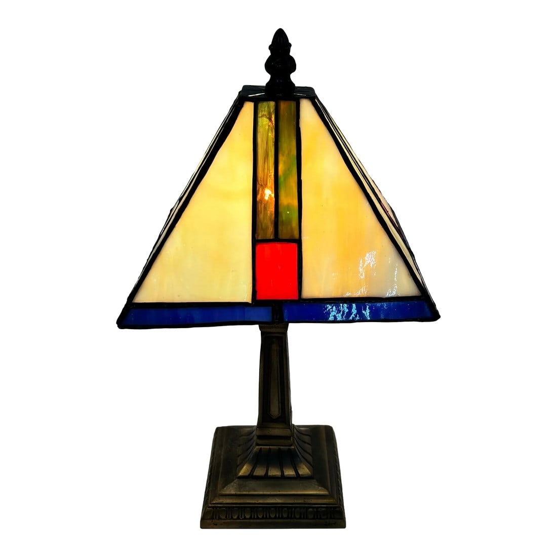Arts and Crafts Mission Leaded Glass Lamp (1 of 8)