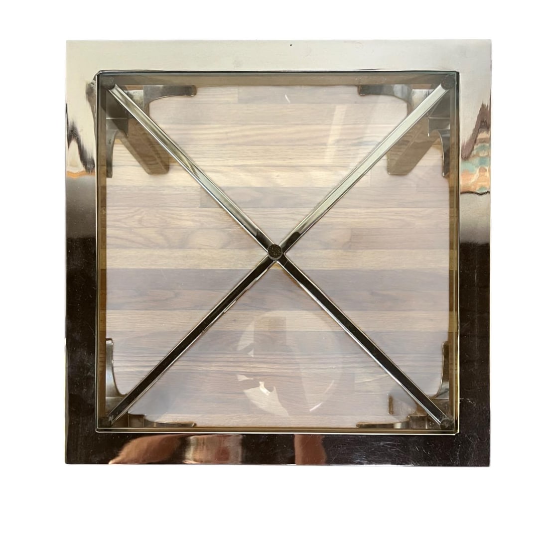 70s Chrome & Glass Parsons Tables, a Pair - 10