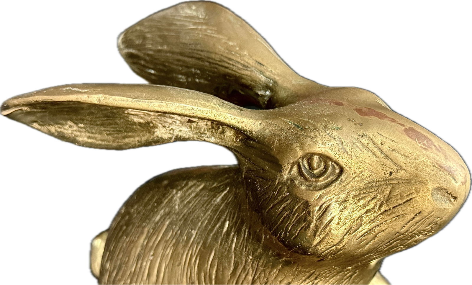 Pair of Vintage Large Brass Long Eared Bunny Rabbits - 4
