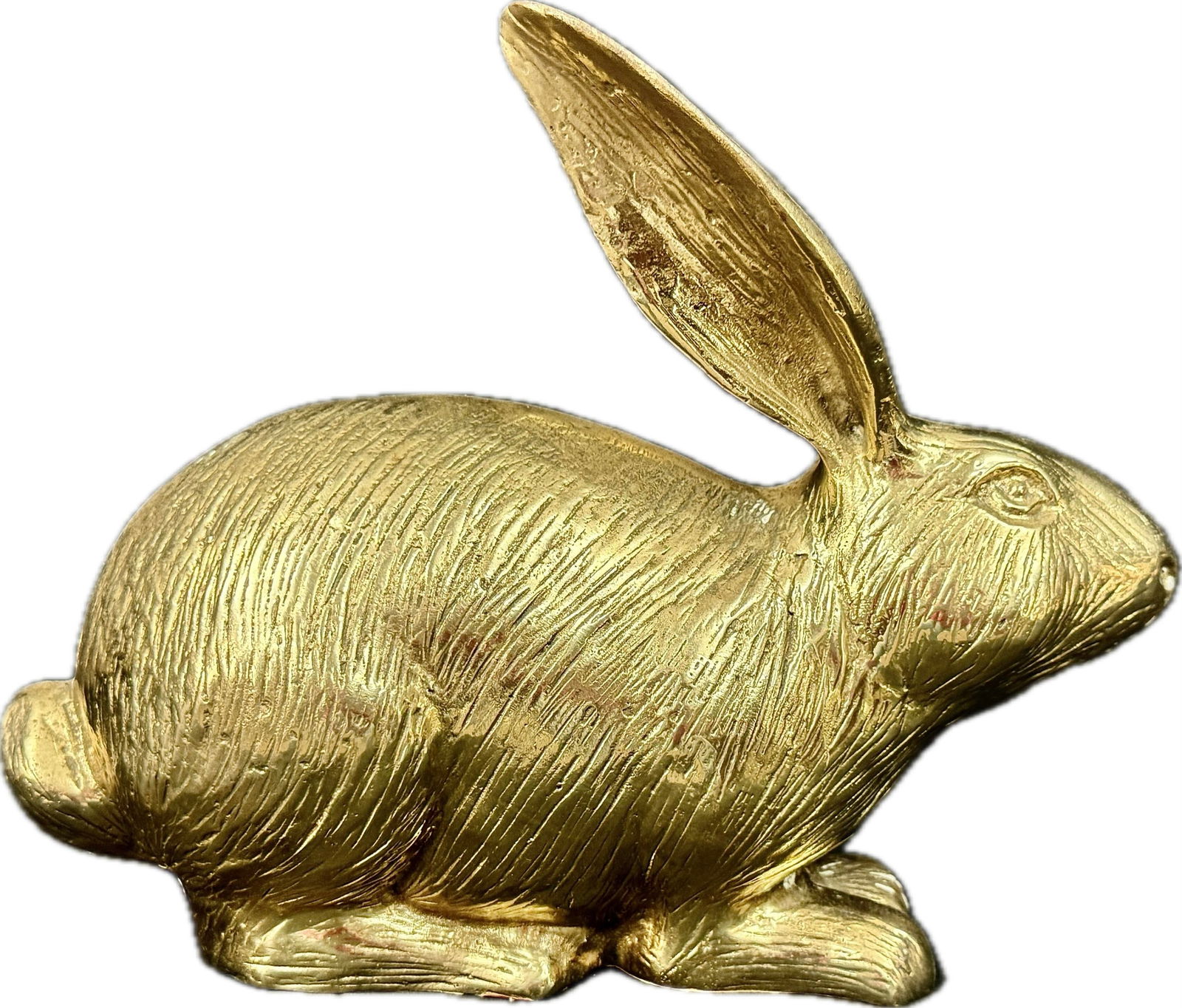 Pair of Vintage Large Brass Long Eared Bunny Rabbits - 6