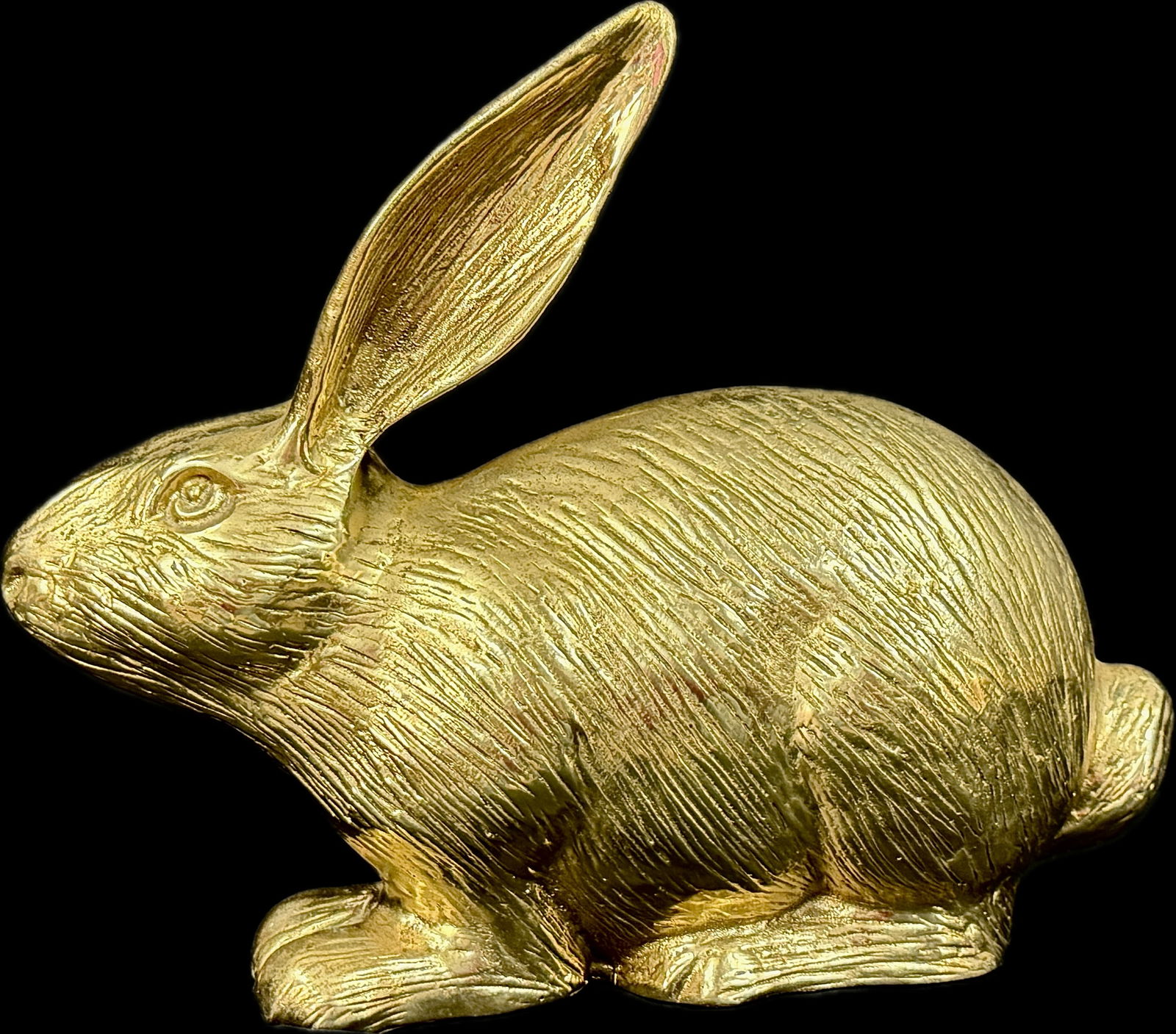 Pair of Vintage Large Brass Long Eared Bunny Rabbits - 7