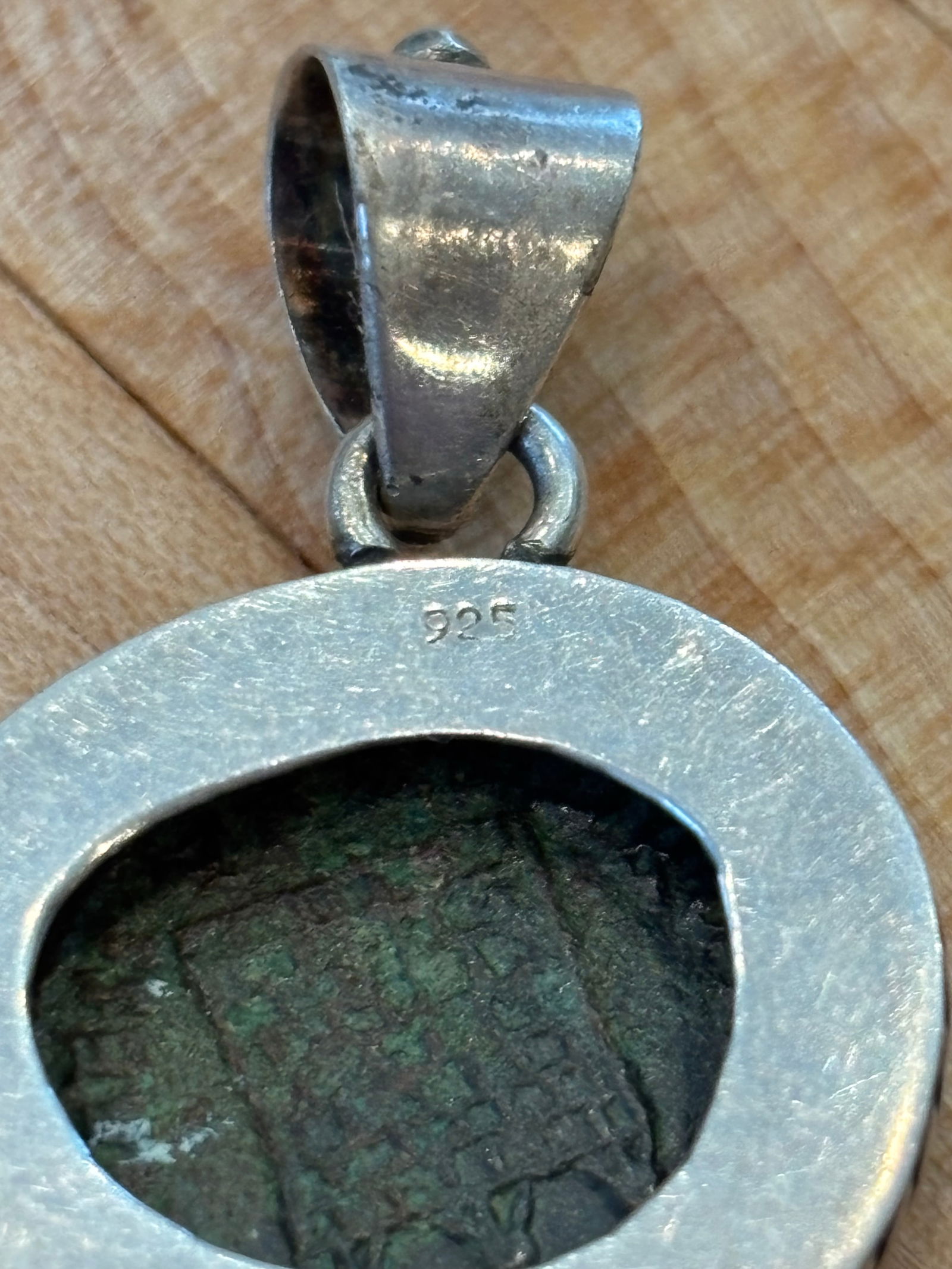 Antique Roman Coin in Sterling Silver Rope Setting - 7