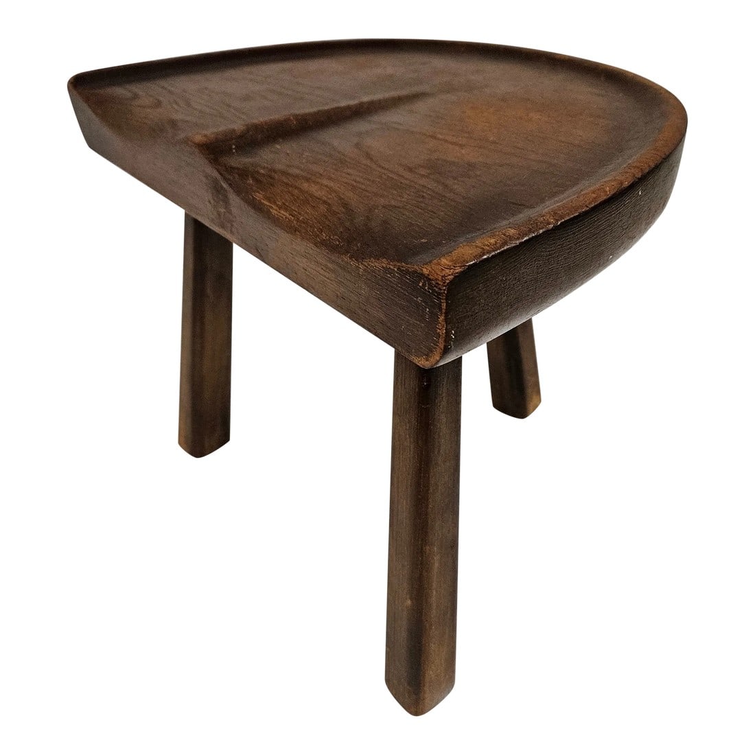 Antique Tripod Three-Legged Wooden Milking Stool (1 of 9)