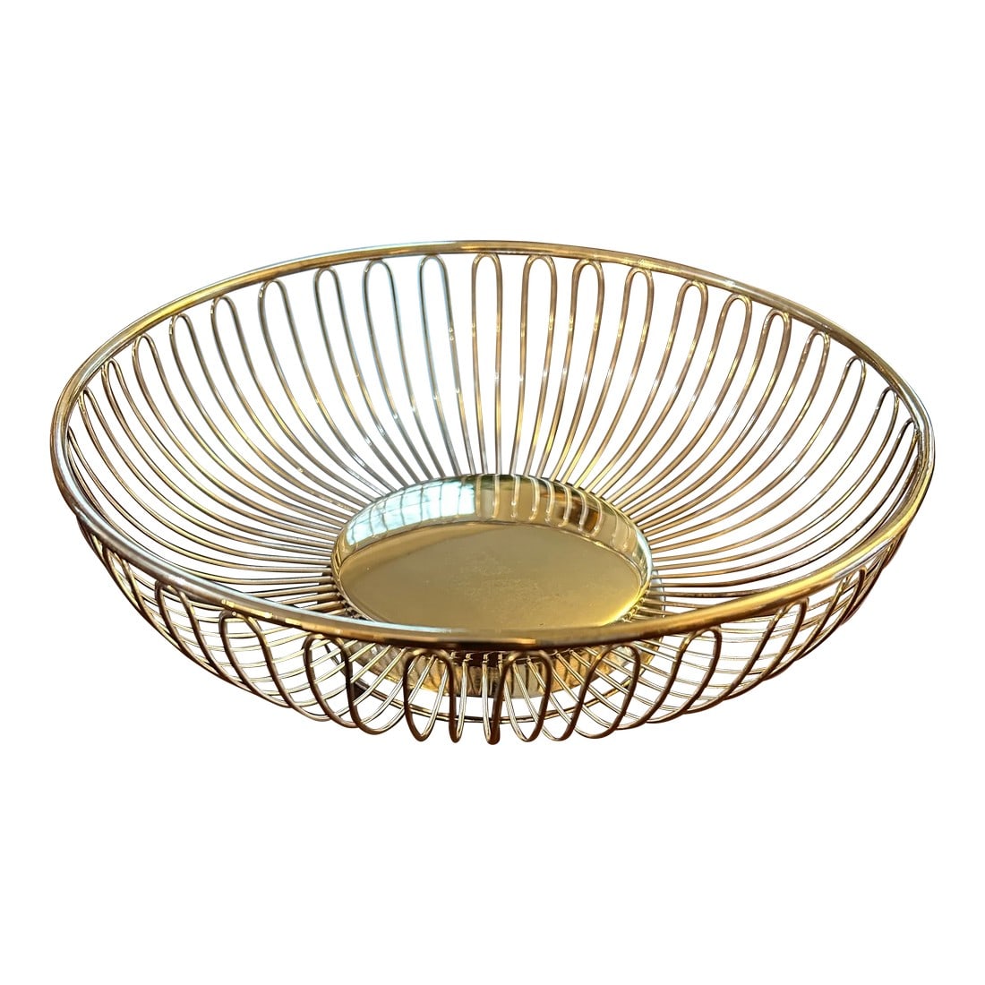 Vintage Silver Plated Wire Fruit Basket (1 of 9)