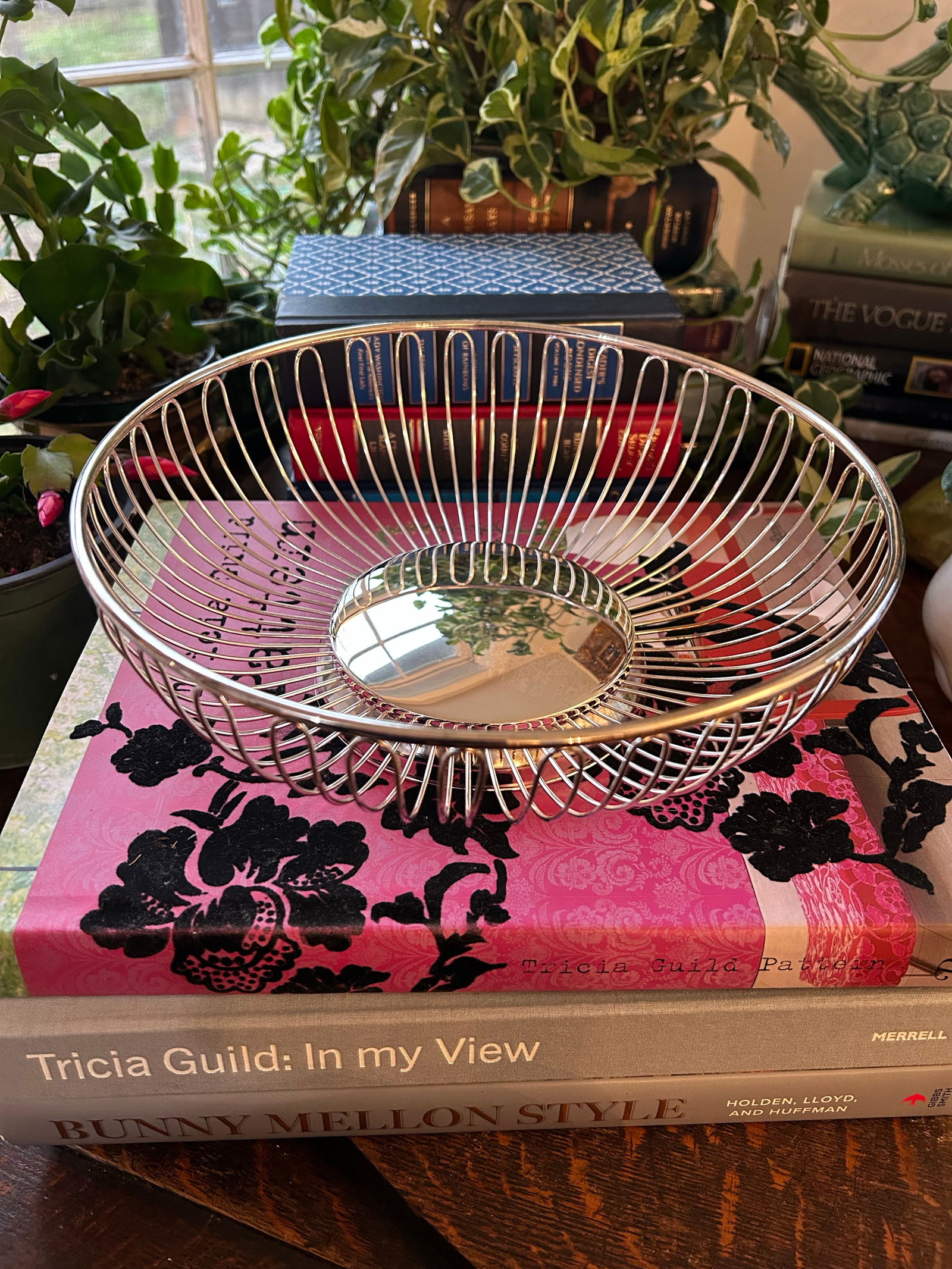 Vintage Silver Plated Wire Fruit Basket - 3