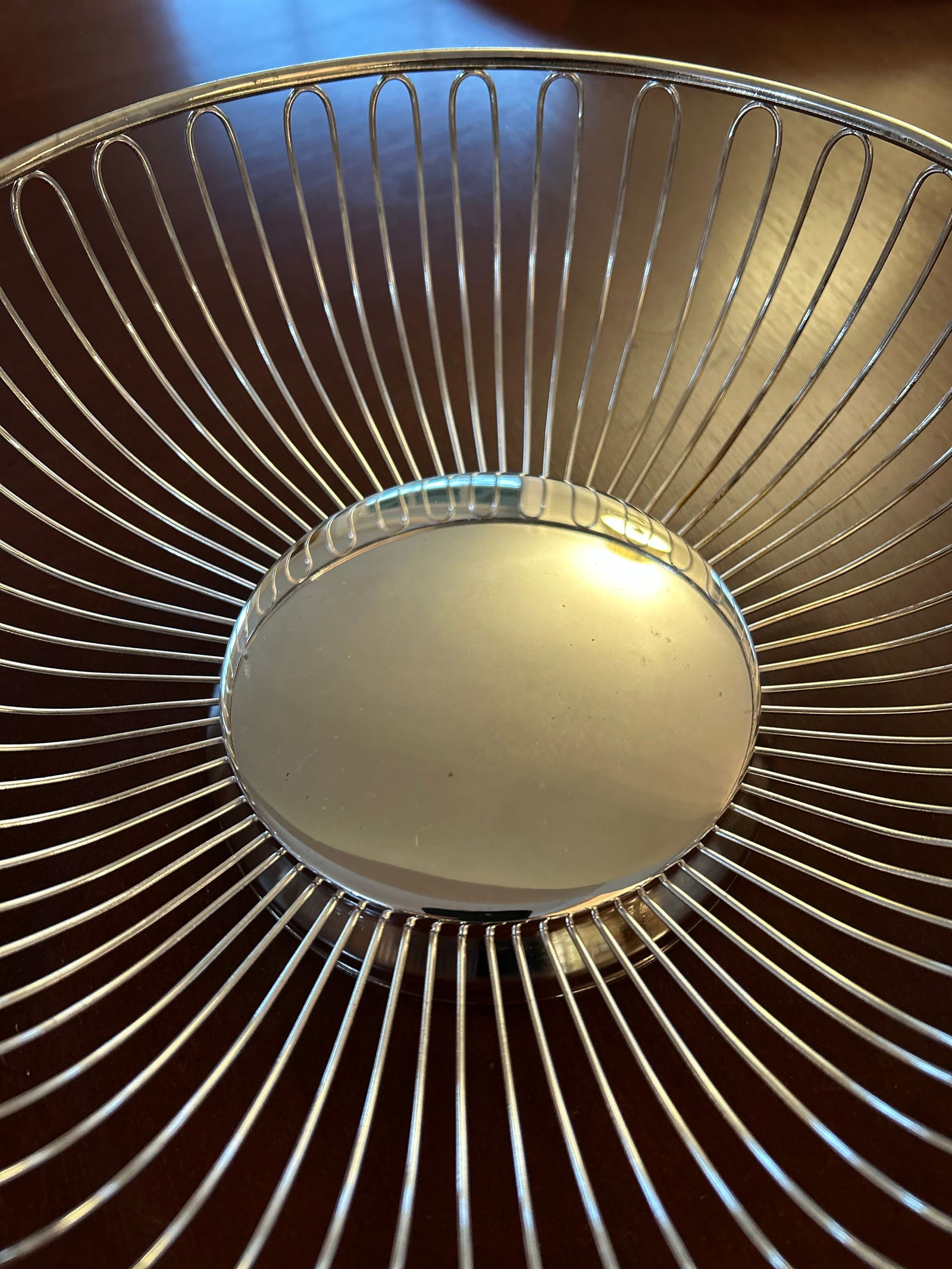 Vintage Silver Plated Wire Fruit Basket - 5