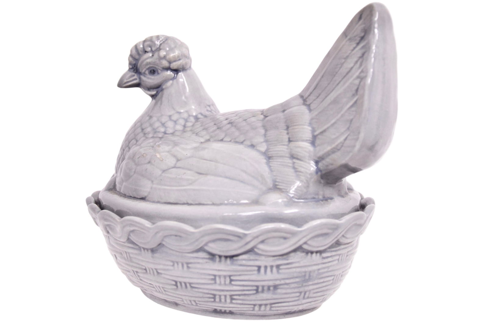 Gray Ceramic Farmhouse Hen Bowl - 2