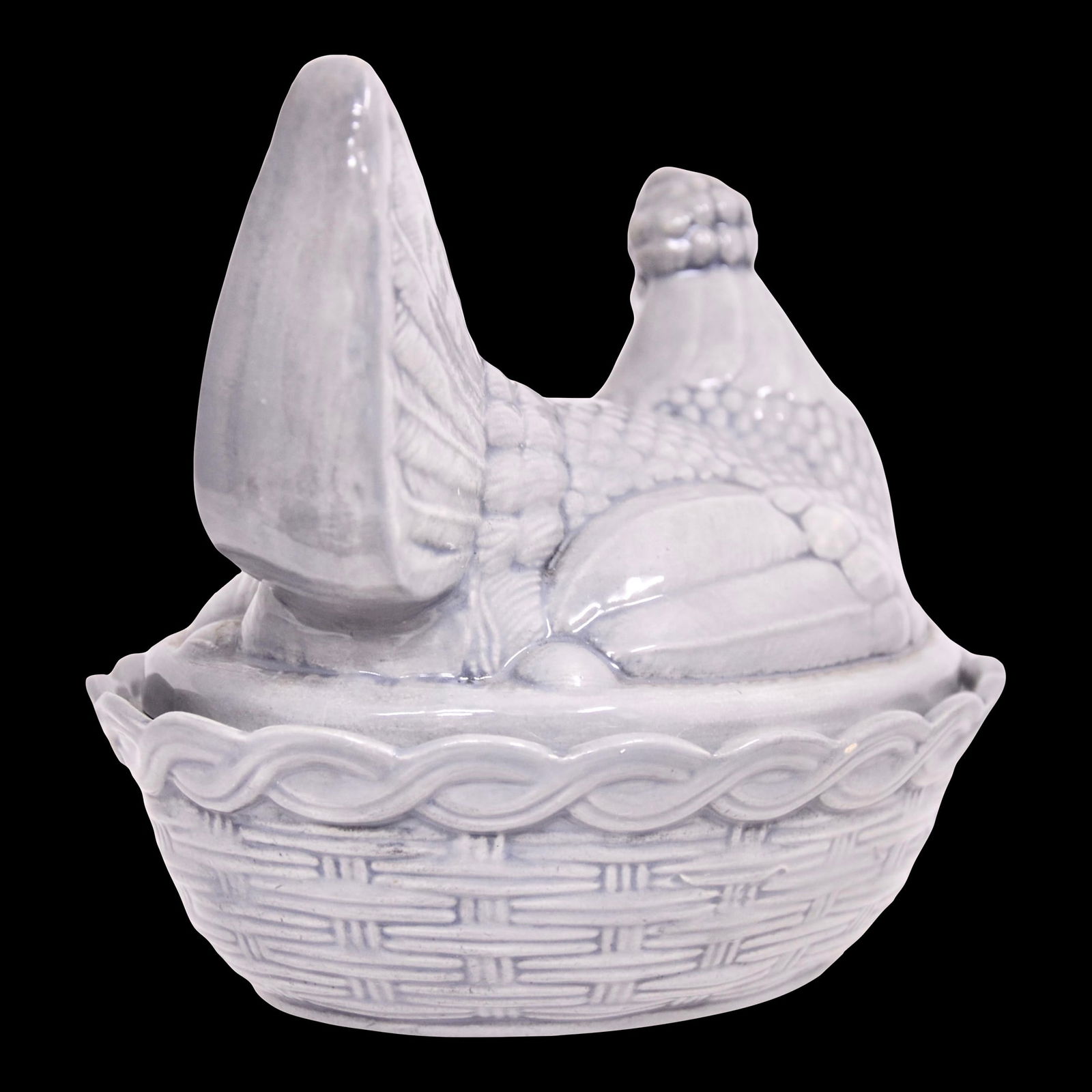 Gray Ceramic Farmhouse Hen Bowl - 3