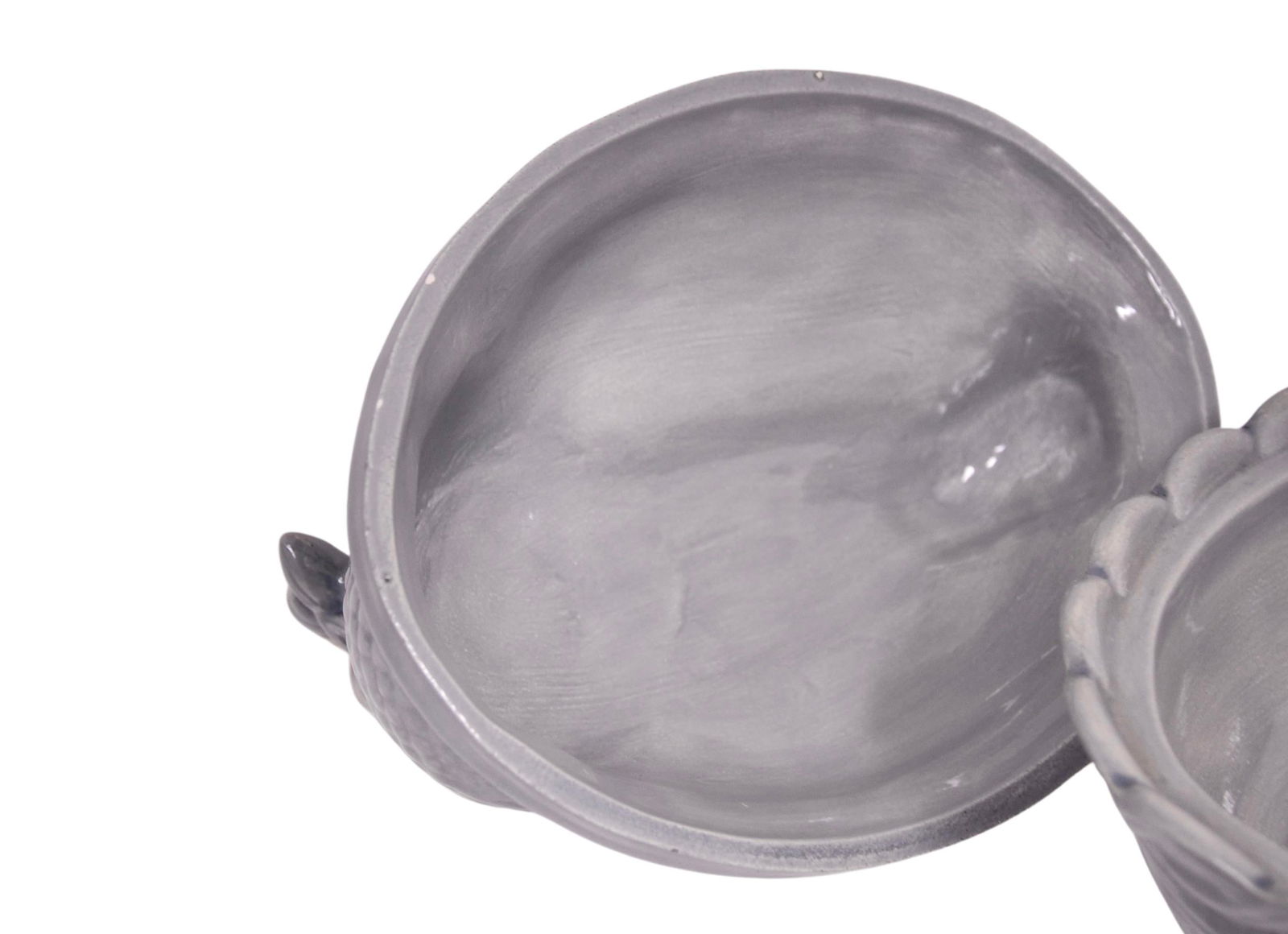 Gray Ceramic Farmhouse Hen Bowl - 4