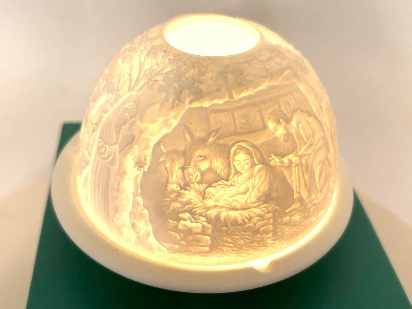 Bernardaud Lithophane Candle Votive by Bernardaud - 3