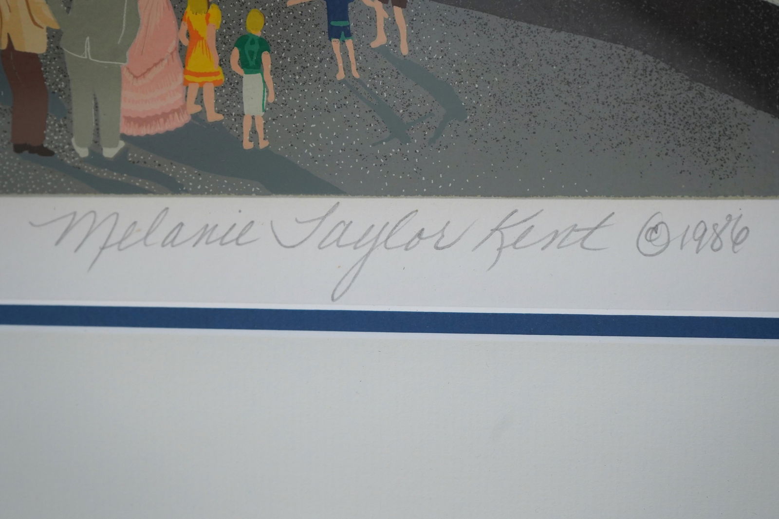 1980s Melanie Taylor Kent Atlantic City Boardwalk Serigraph Print - 5