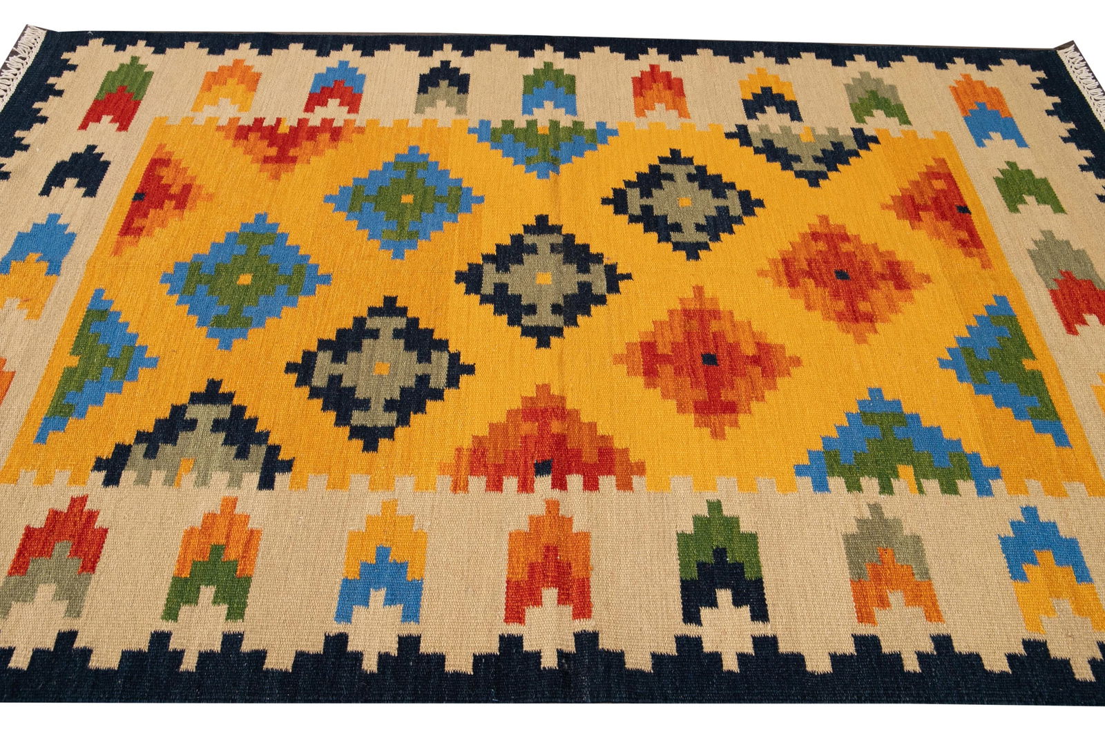 21st Century Modern Kilim Rug 5 '6'' X 8' 1''. - 10