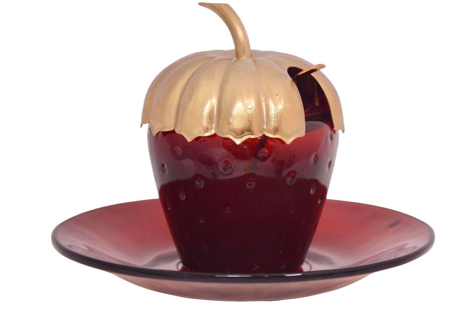Ruby Red Jelly Serving Set - 4 Pieces - 2