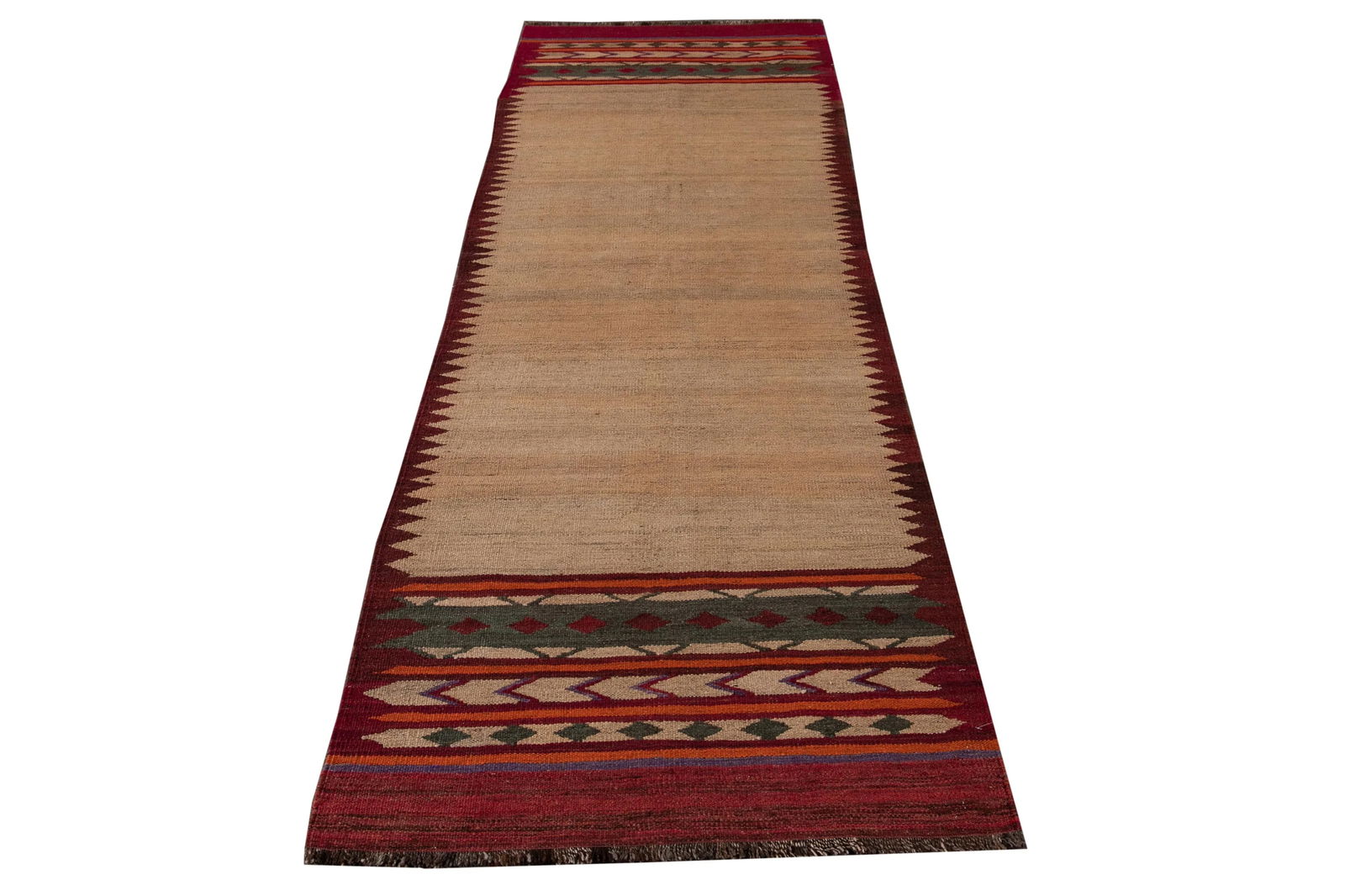 21st Century Contemporary Kilim Runner Rug 3' 2'' X 9' 1''. - 12