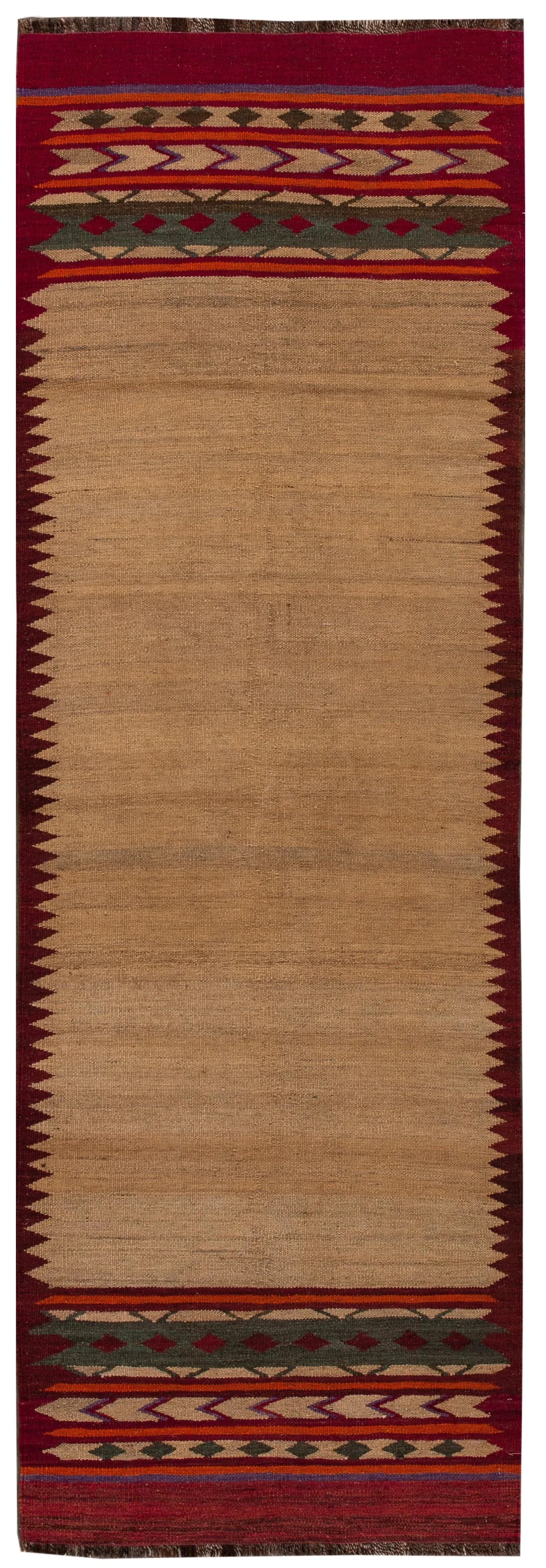 21st Century Contemporary Kilim Runner Rug 3' 2'' X 9' 1''. - 13