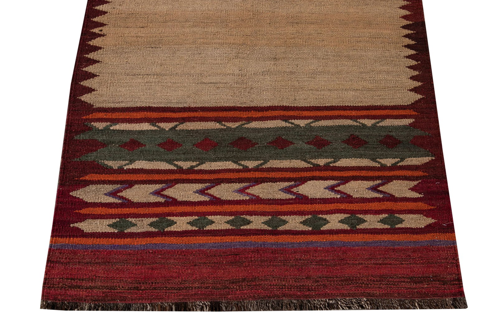 21st Century Contemporary Kilim Runner Rug 3' 2'' X 9' 1''. - 9
