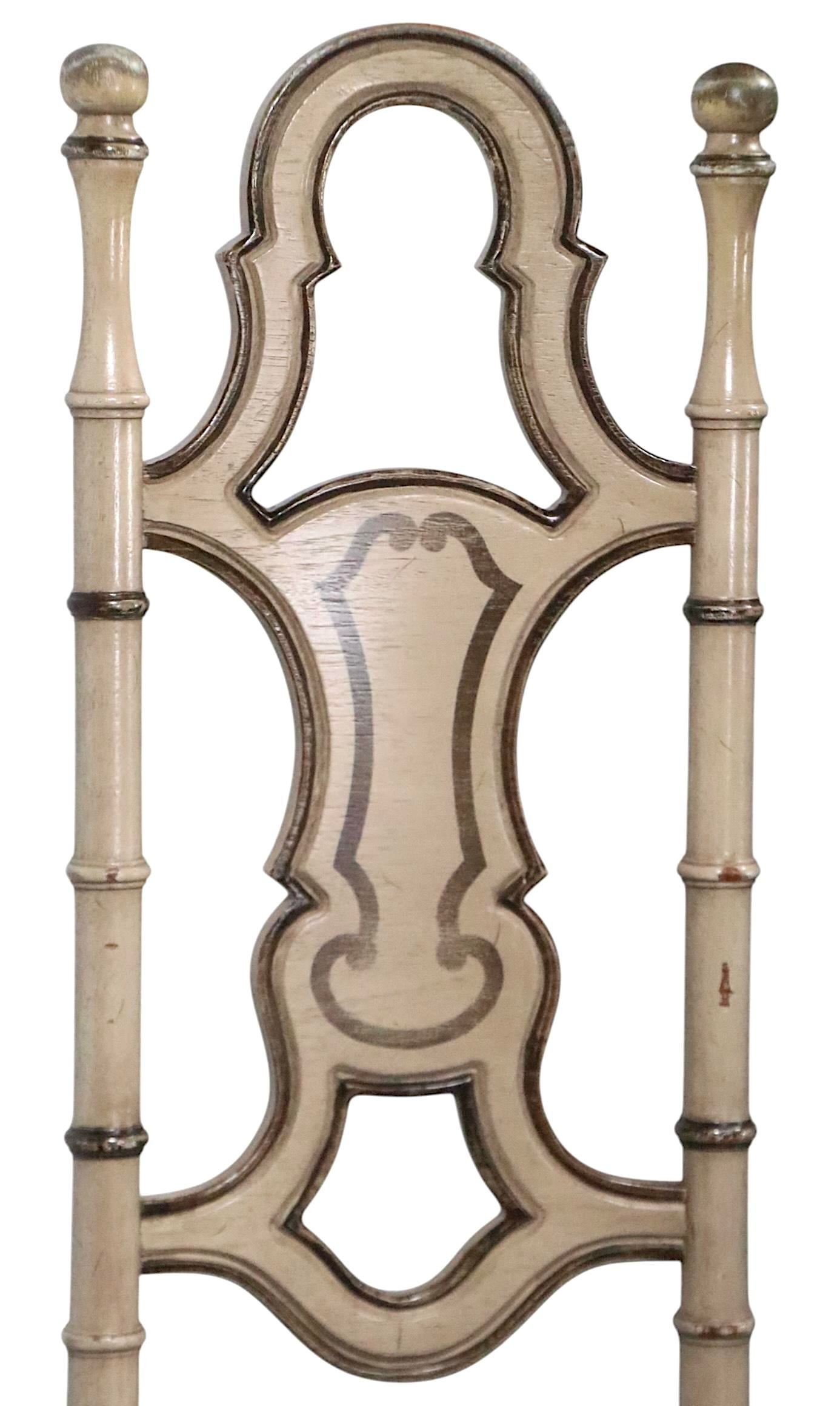 Decorative Brutalist Spanish Style High Back Accent Chair in Original Paint Surface C 1970's - 7