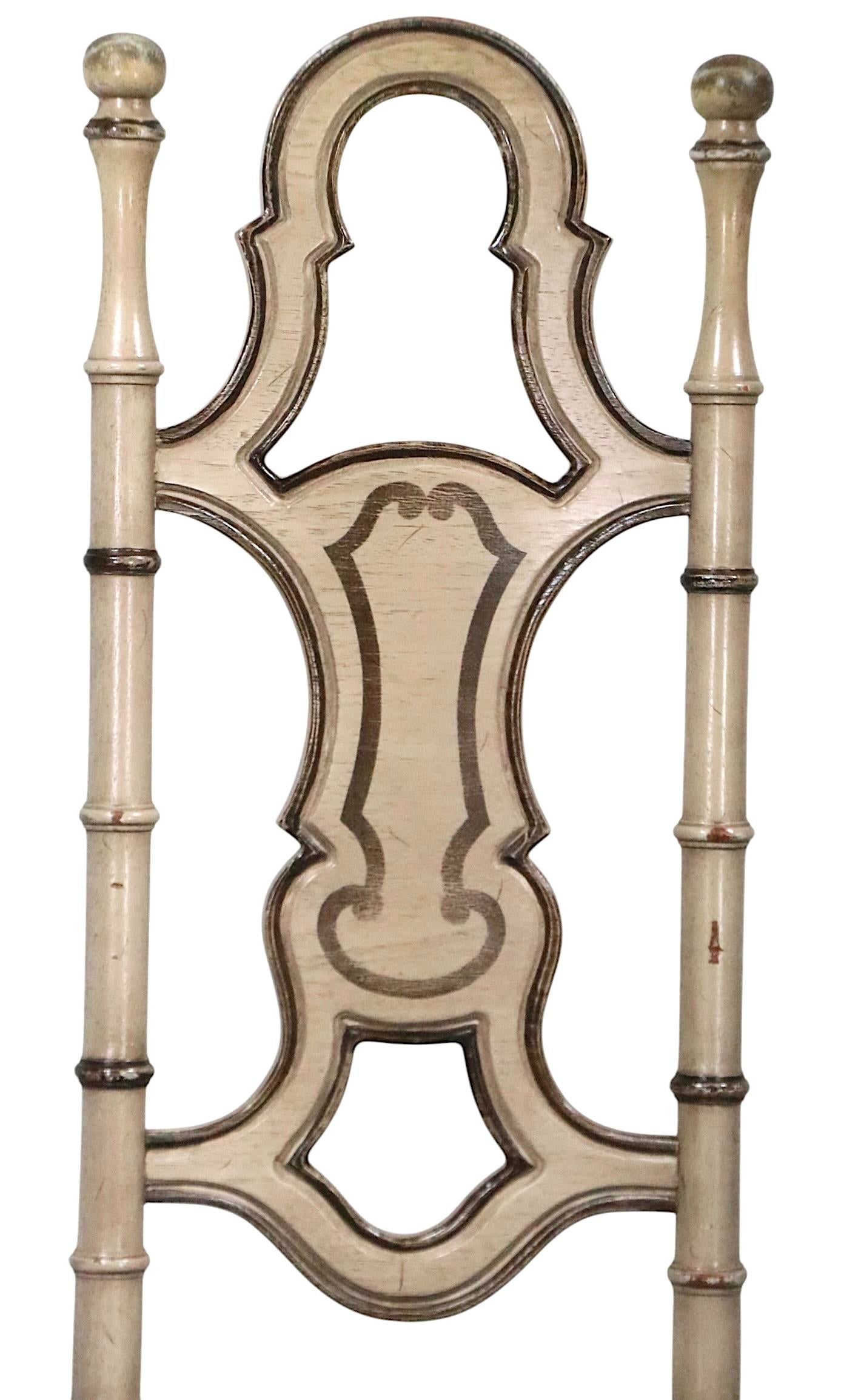 Decorative Brutalist Spanish Style High Back Accent Chair in Original Paint Surface C 1970's - 9