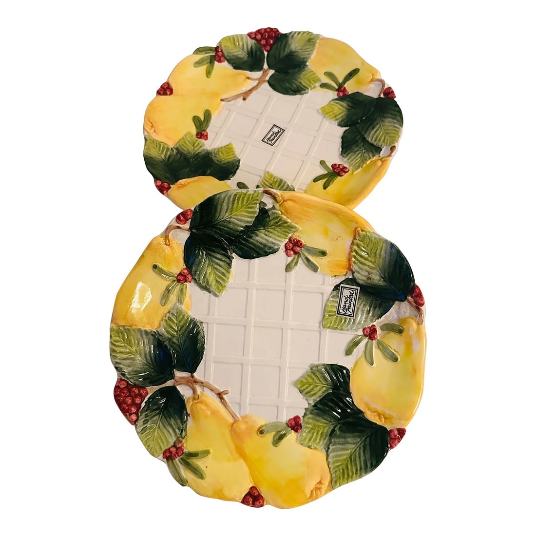 Fitz & Floyd "Holiday Pear" Salad Plate-a Pair (1 of 6)