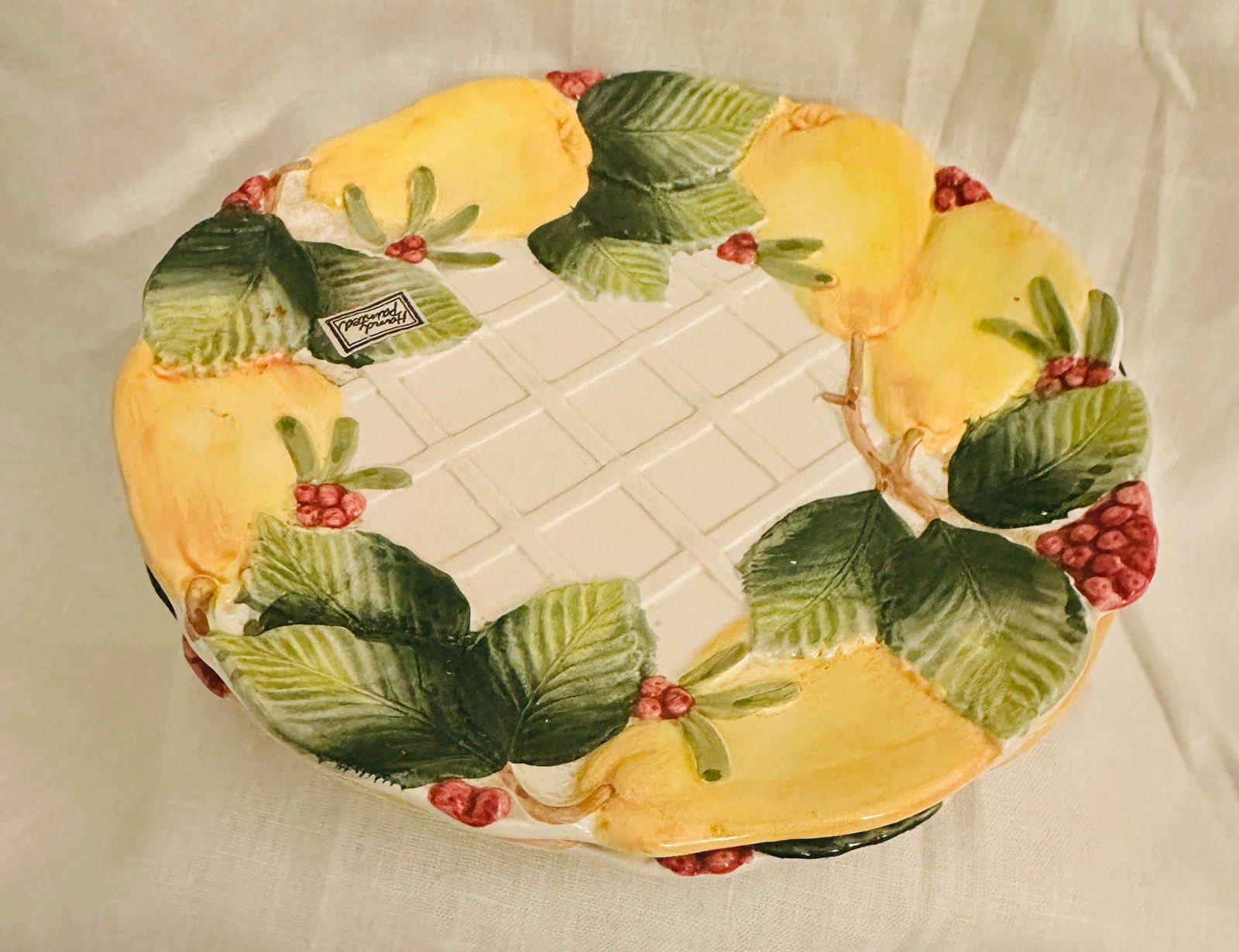 Fitz & Floyd "Holiday Pear" Salad Plate-a Pair - 2