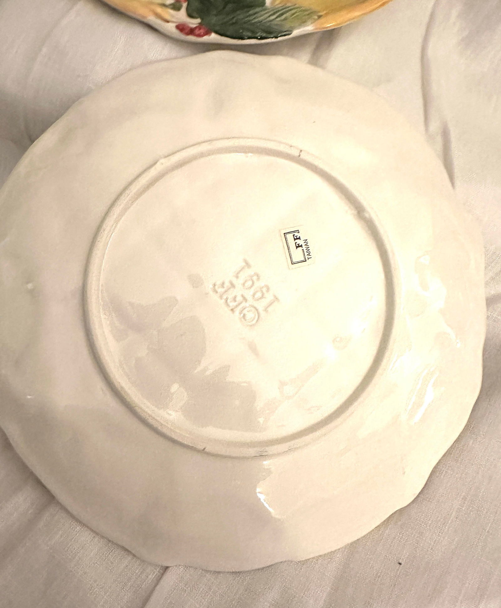 Fitz & Floyd "Holiday Pear" Salad Plate-a Pair - 5