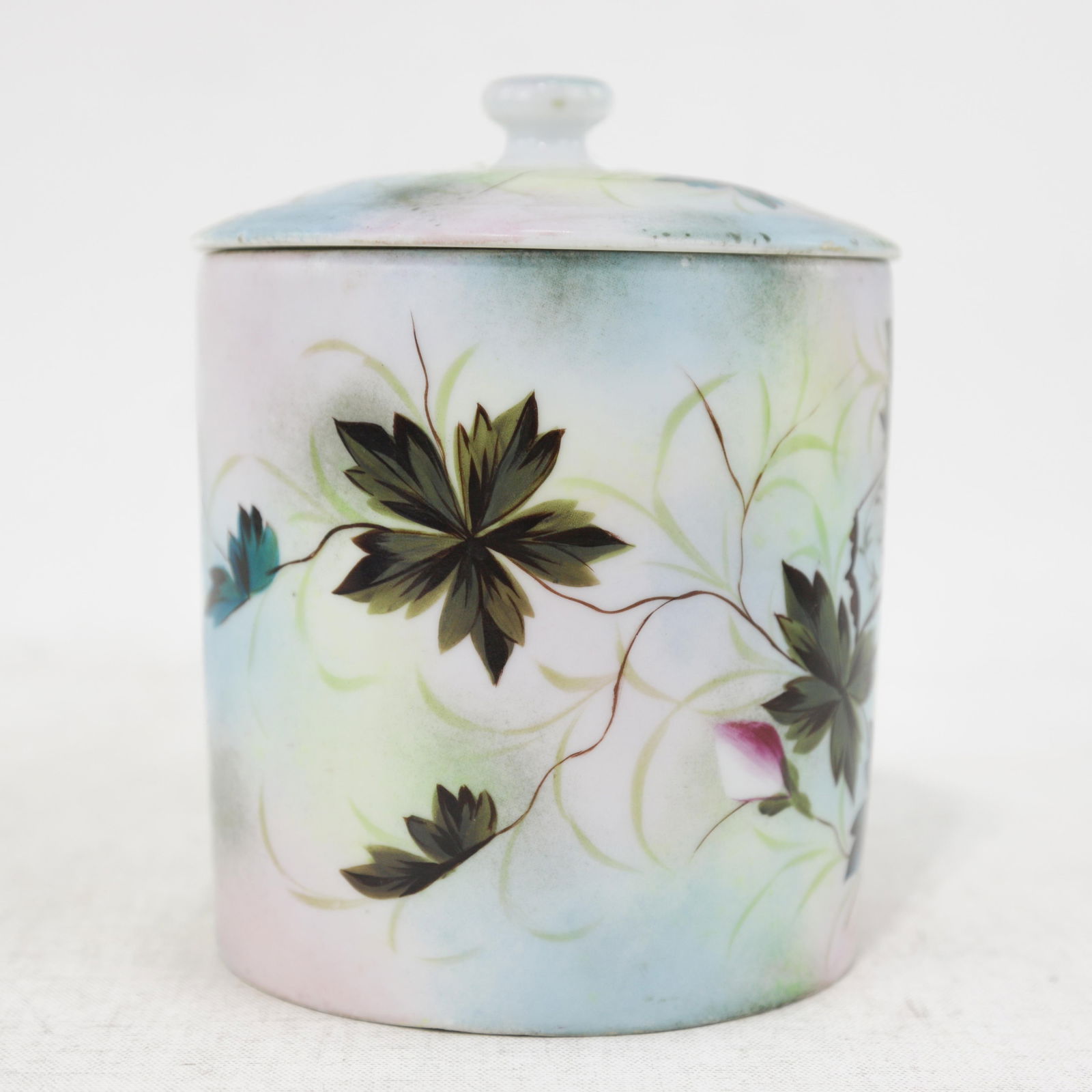 Vintage Victorian Hand-Painted Floral Canister & Pitcher Set - 7