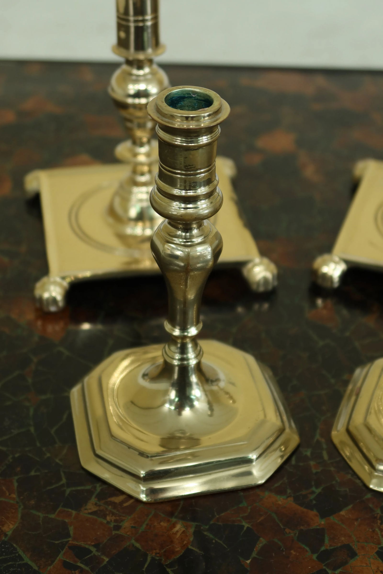 Two Virginia Metalcrafters Colonial Williamsburg Brass Sconces - Set of 4 - 3