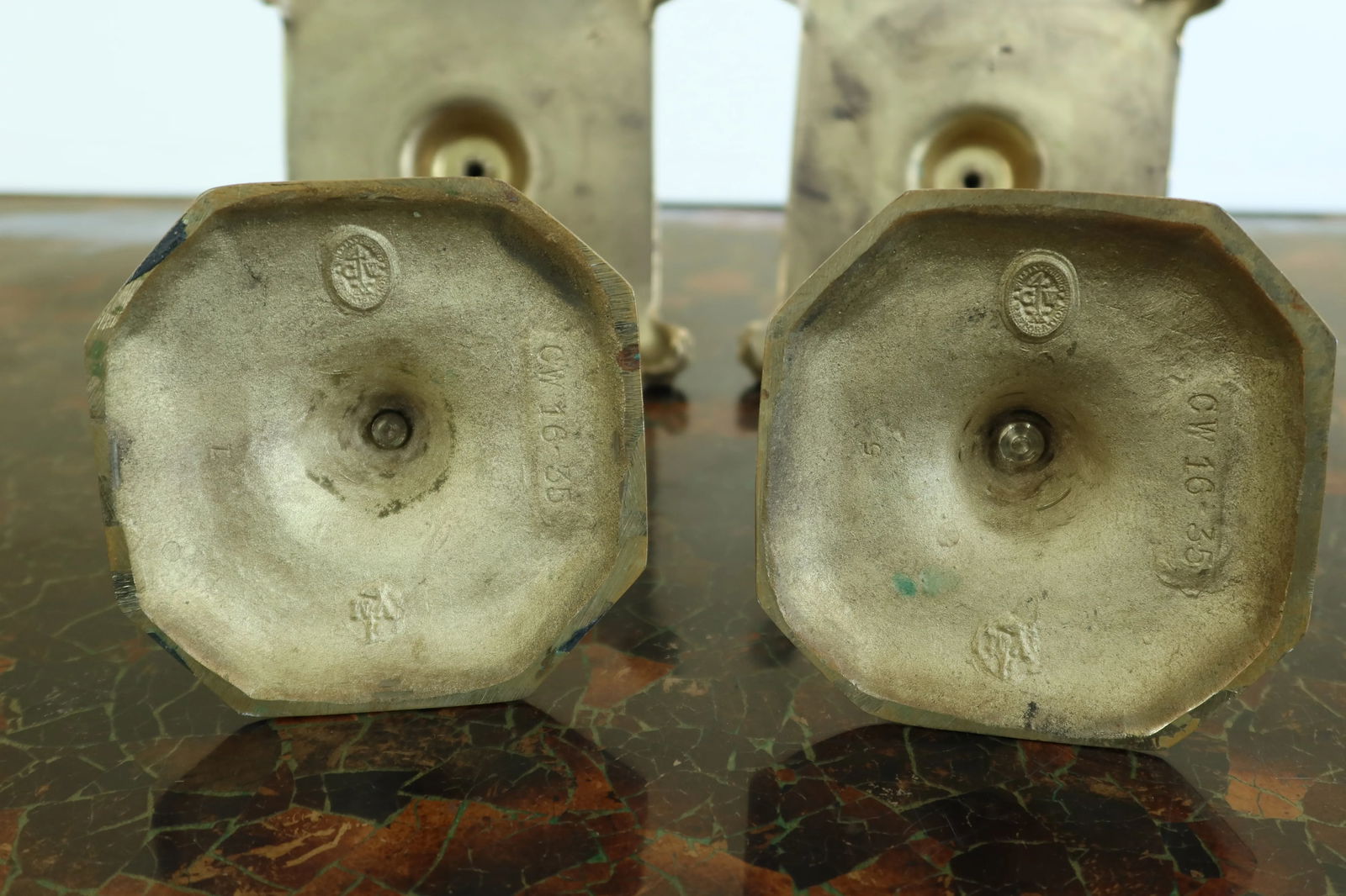 Two Virginia Metalcrafters Colonial Williamsburg Brass Sconces - Set of 4 - 6