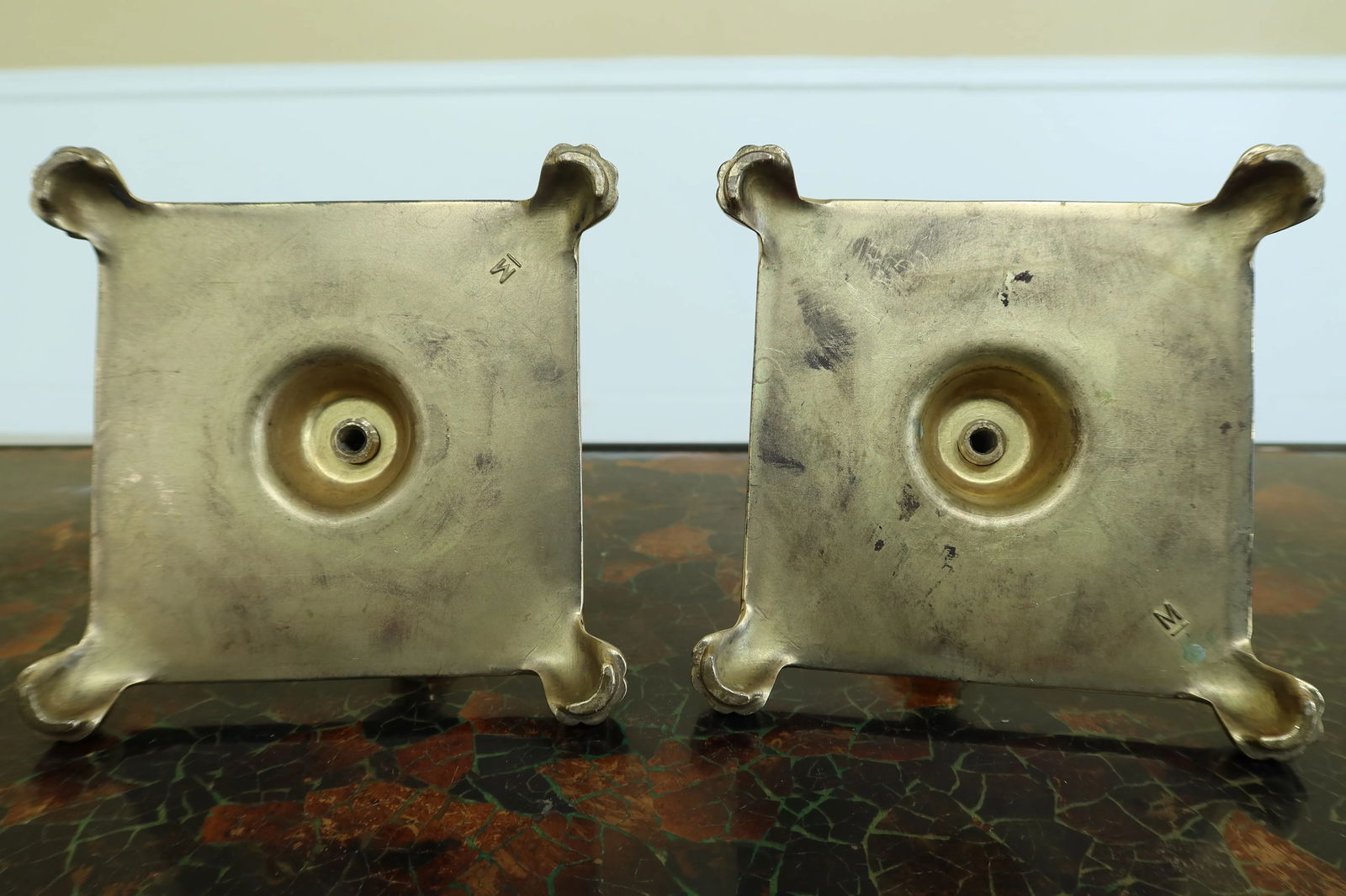 Two Virginia Metalcrafters Colonial Williamsburg Brass Sconces - Set of 4 - 7