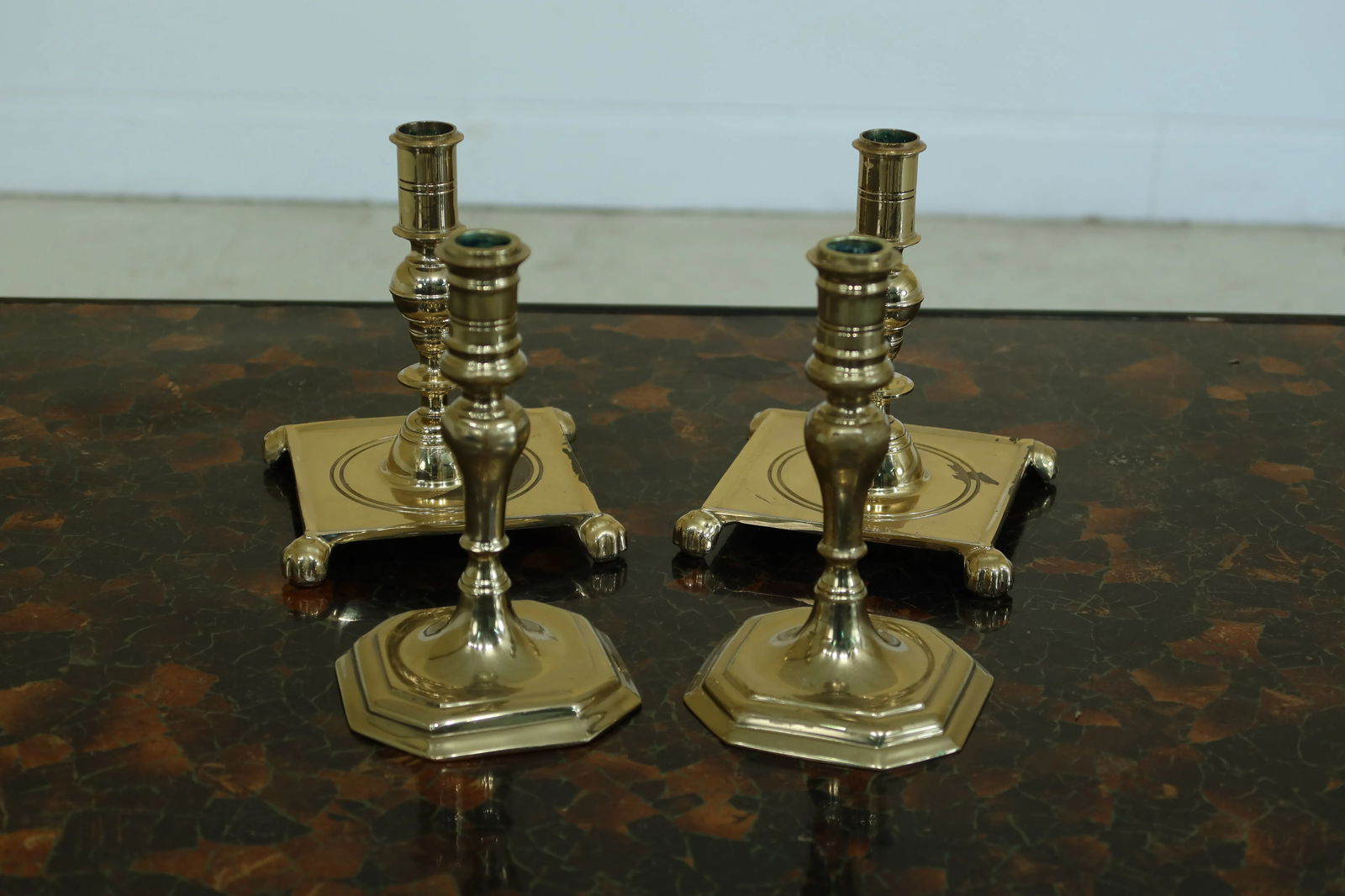 Two Virginia Metalcrafters Colonial Williamsburg Brass Sconces - Set of 4 - 8
