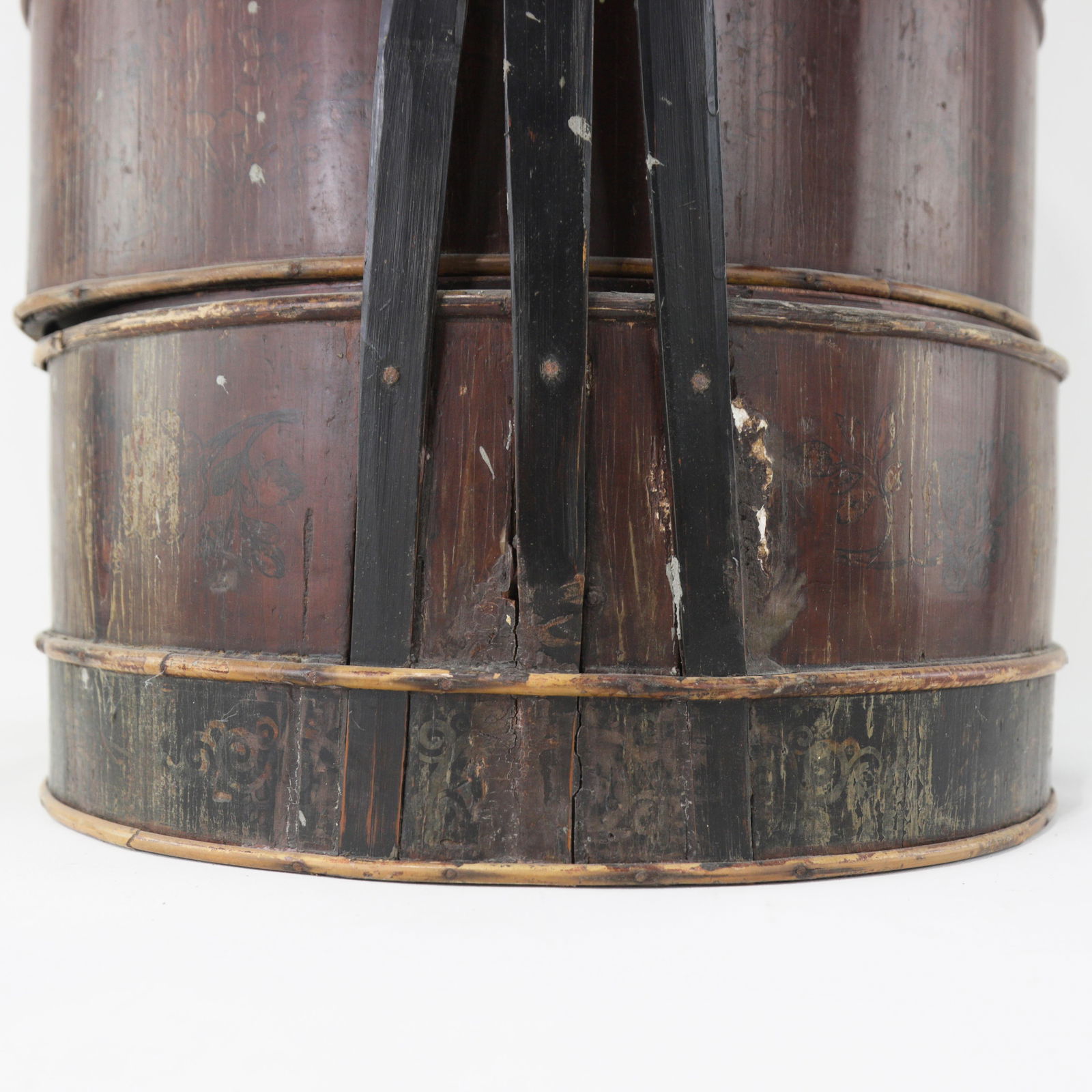 Chinese Wooden & Bamboo Handcrafted Wedding Basket "“ Multi-Tiered Carrier - 11