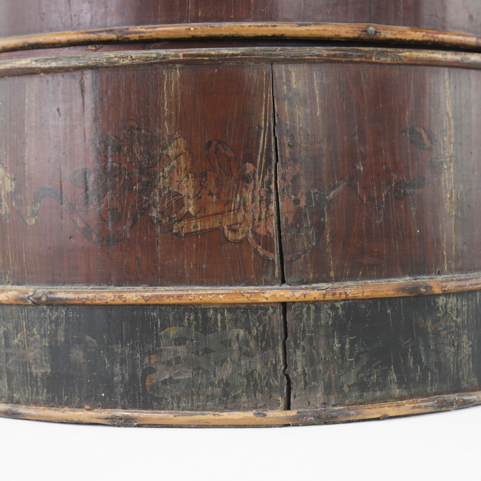 Chinese Wooden & Bamboo Handcrafted Wedding Basket "“ Multi-Tiered Carrier - 12