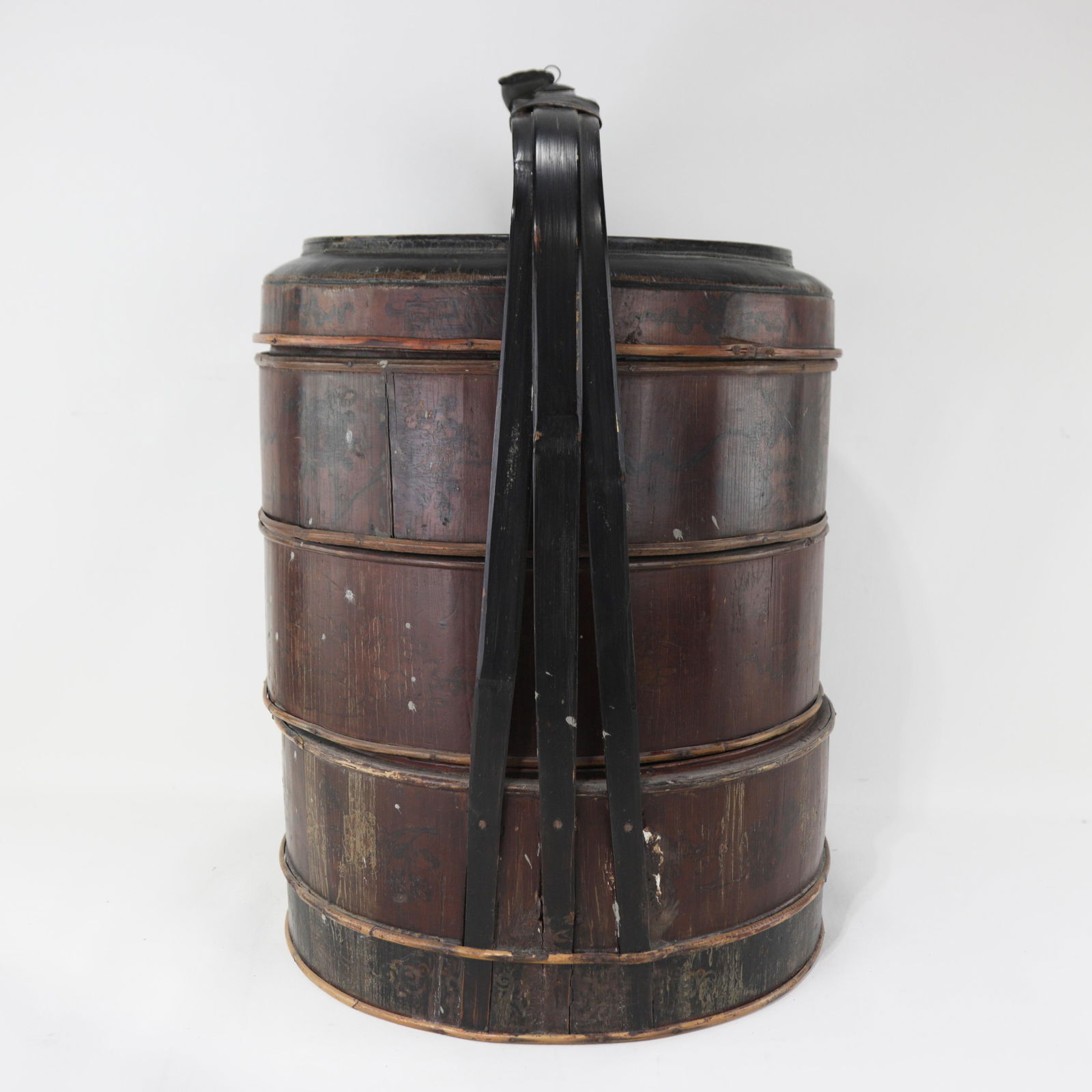 Chinese Wooden & Bamboo Handcrafted Wedding Basket "“ Multi-Tiered Carrier - 7